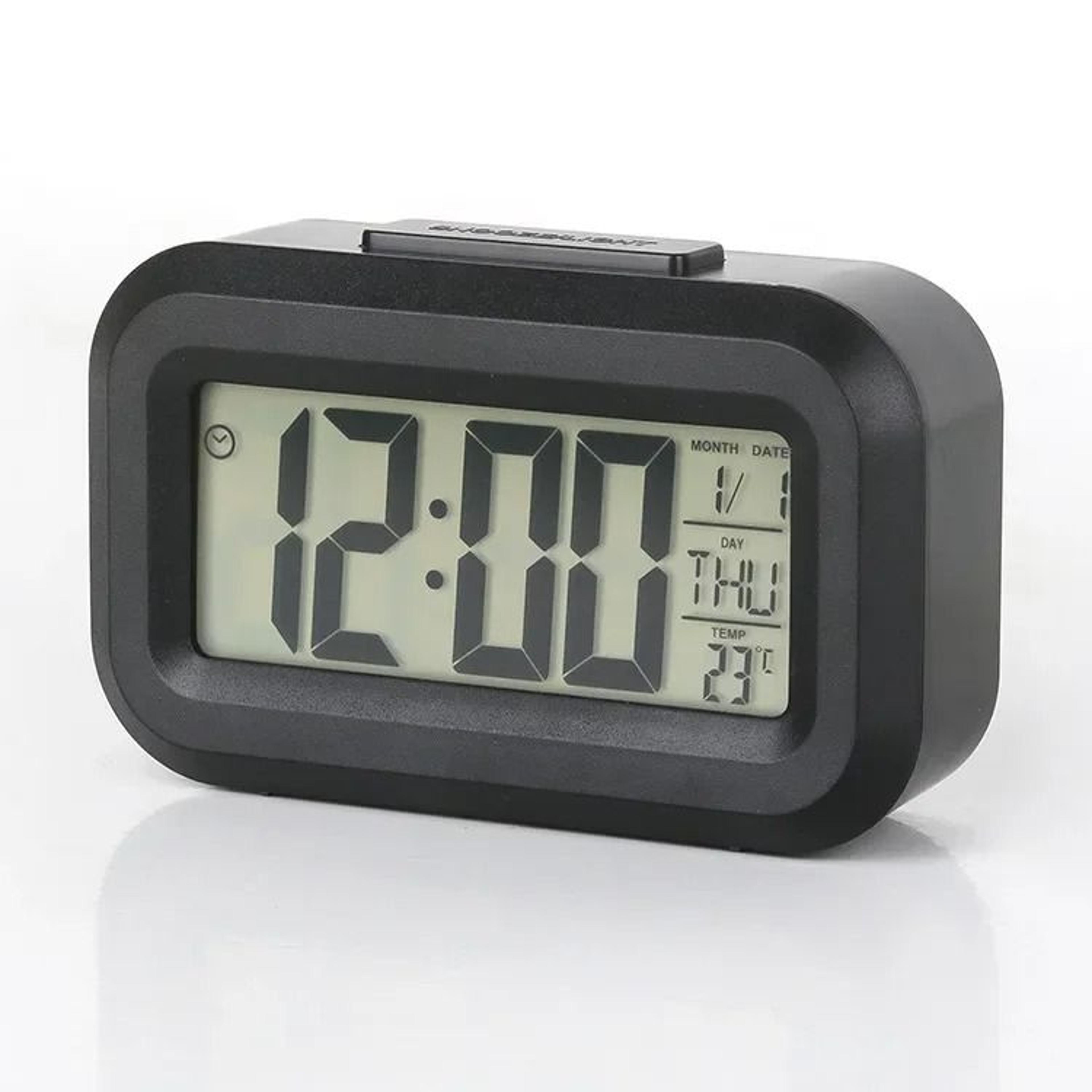Modern Digital Alarm Clock Battery Powered LED Bedside Clock 2