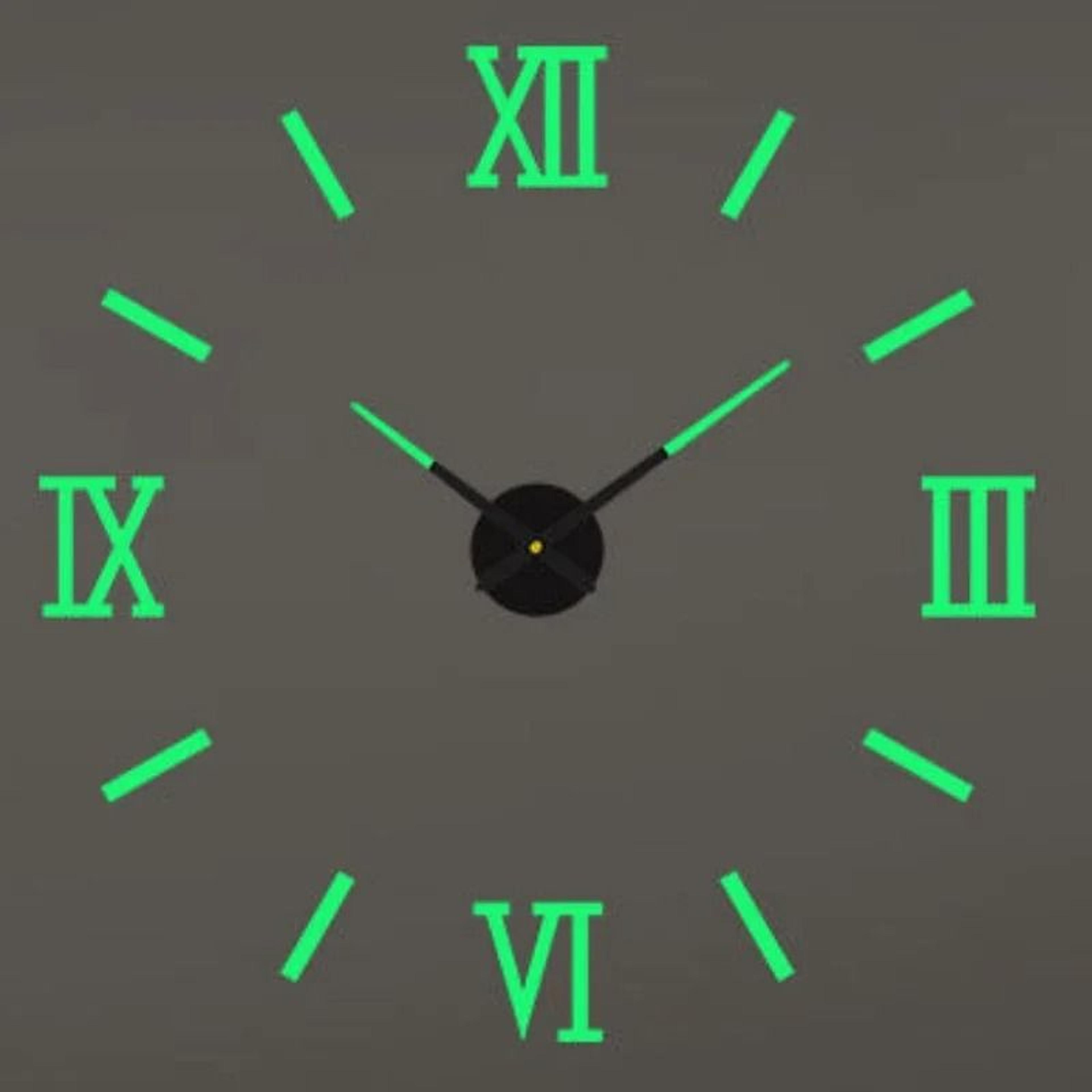 Modern 3D DIY Wall Clock With Acrylic Mirror Finish 8