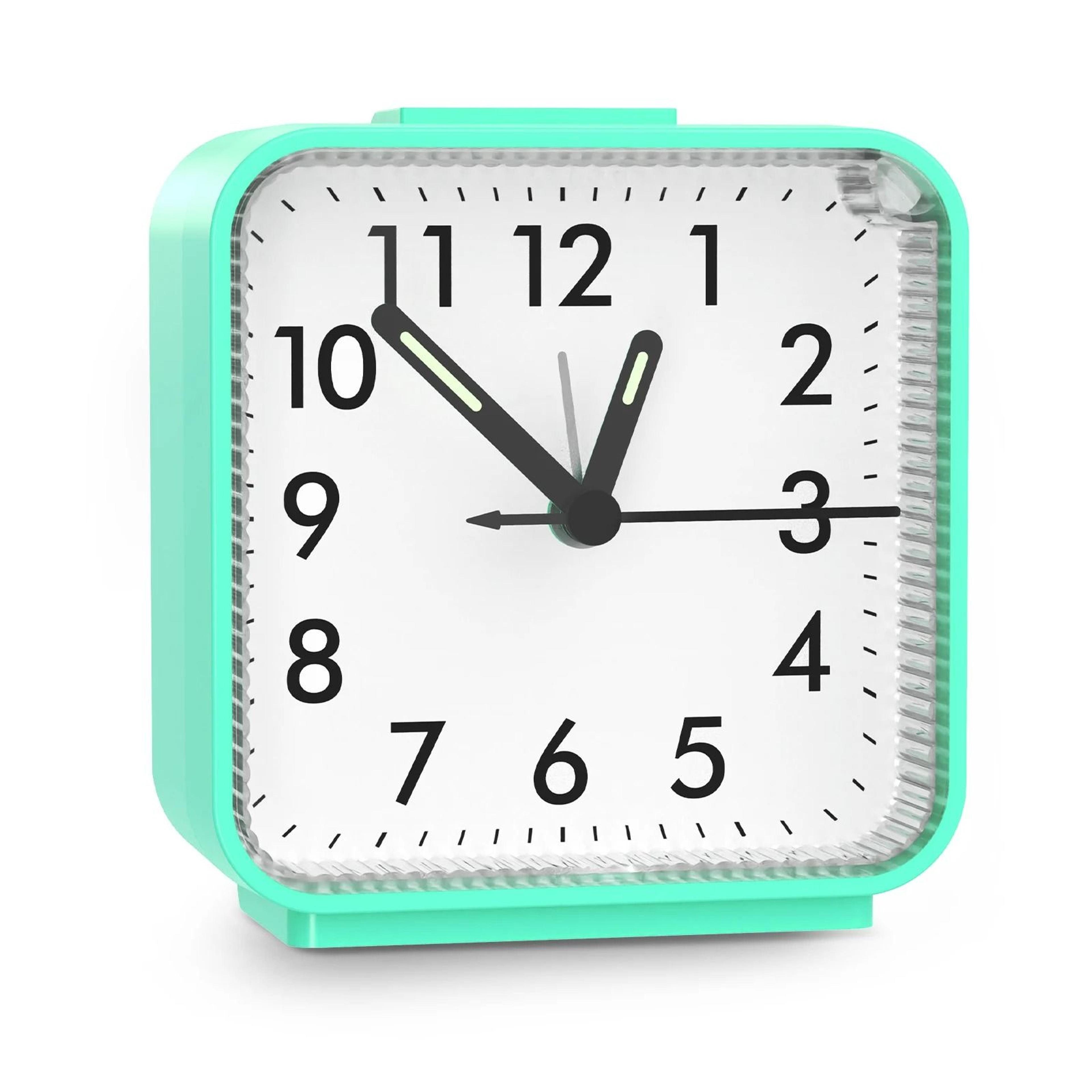 ORIA Silent Analog Alarm Clock Portable Bedside Travel Clock 1