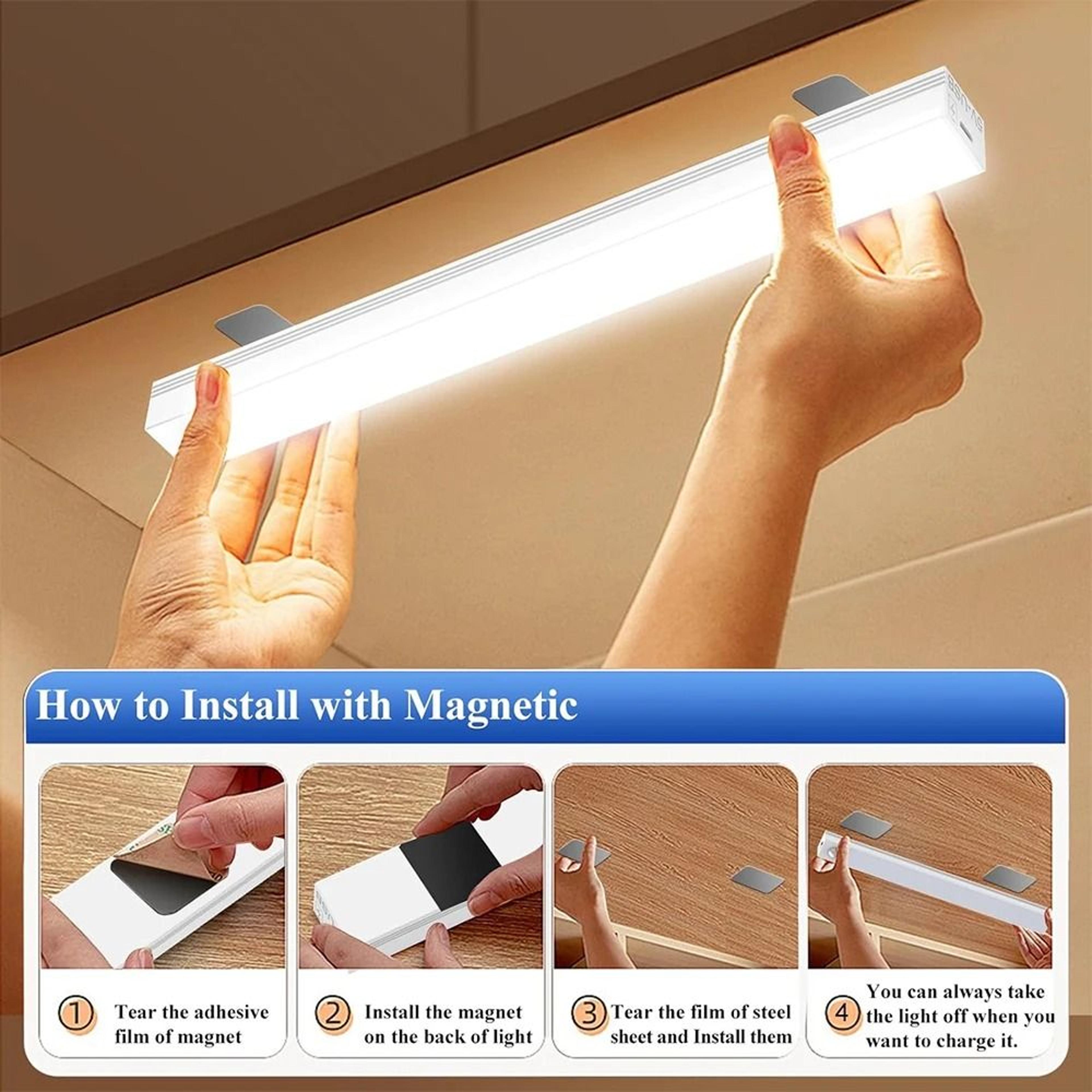 Rechargeable Motion Sensor LED Light For Cabinets And Stairs 5