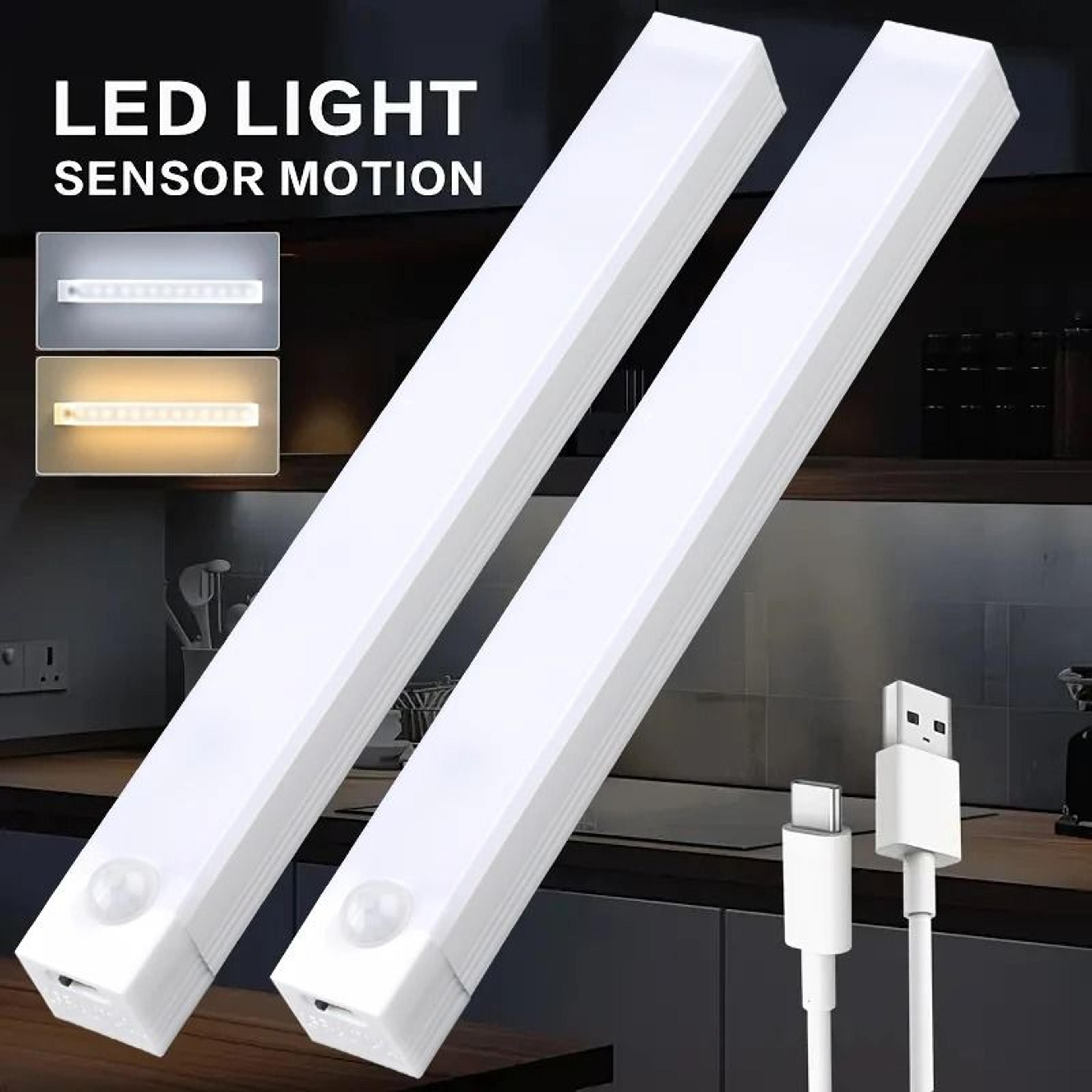 rechargeable motion sensor led light for cabinets and stairs