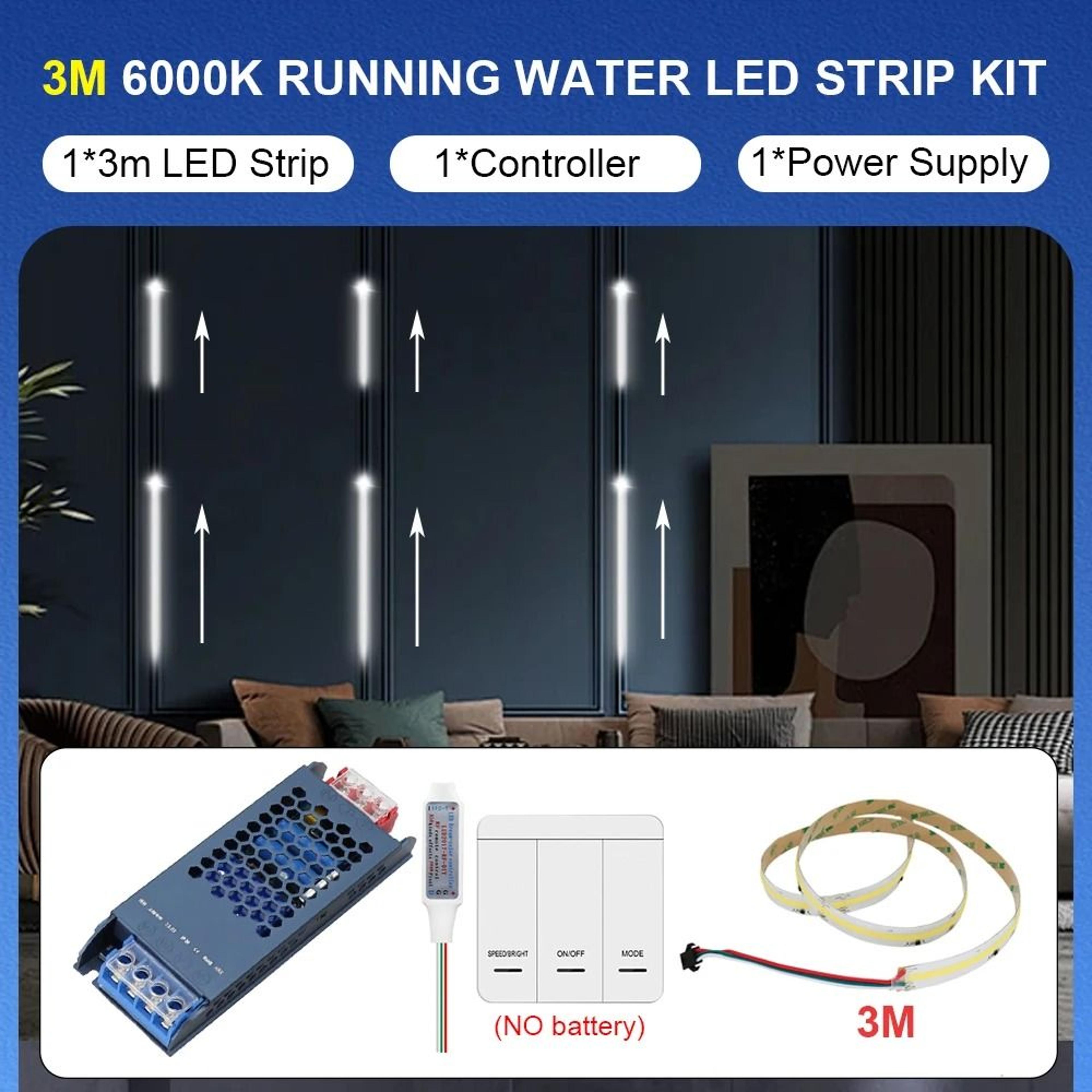 WS2811 Chasing LED Strip Light With Flowing White Effects 14