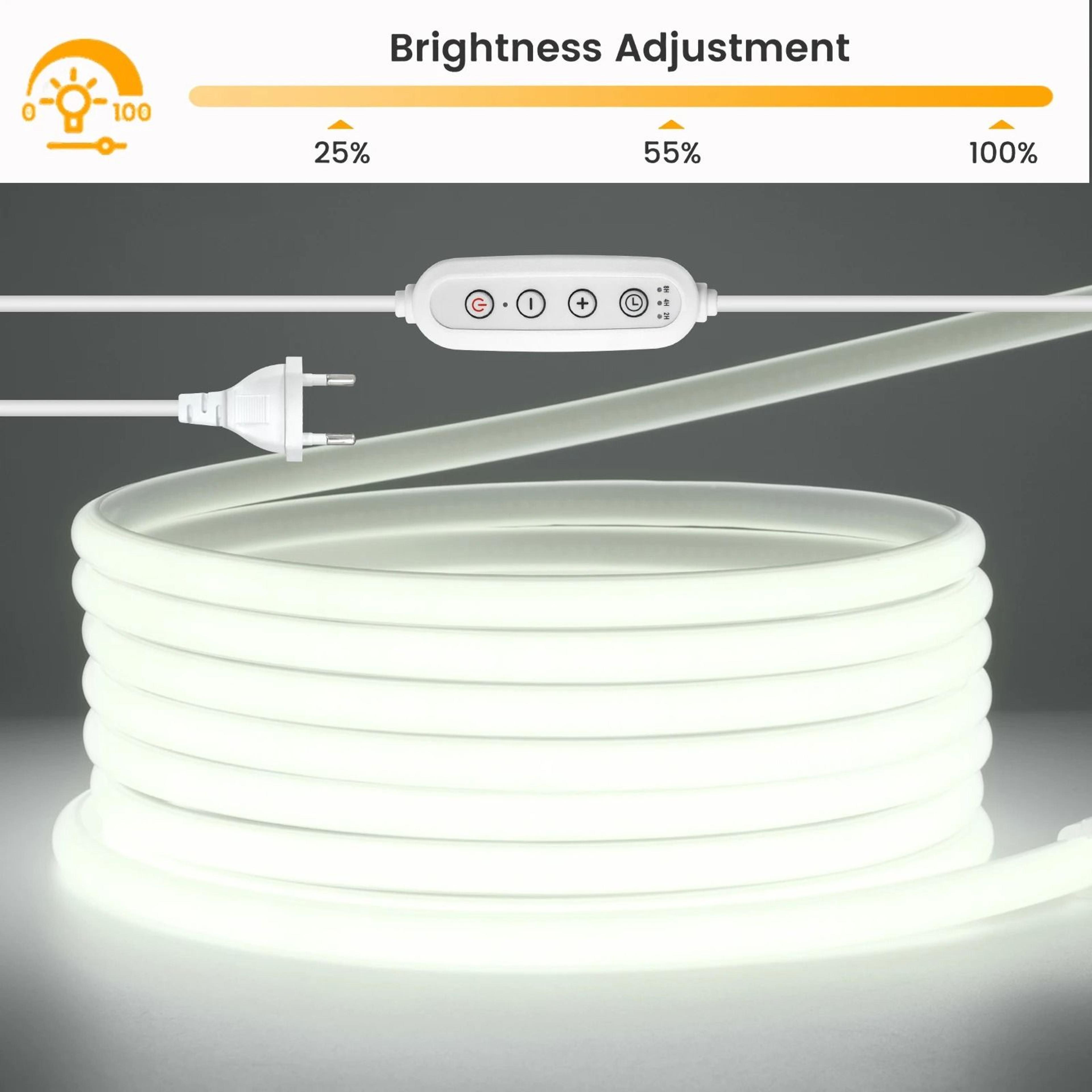 220V Dimmable COB LED Strip With Waterproof Neon Flex Design 1