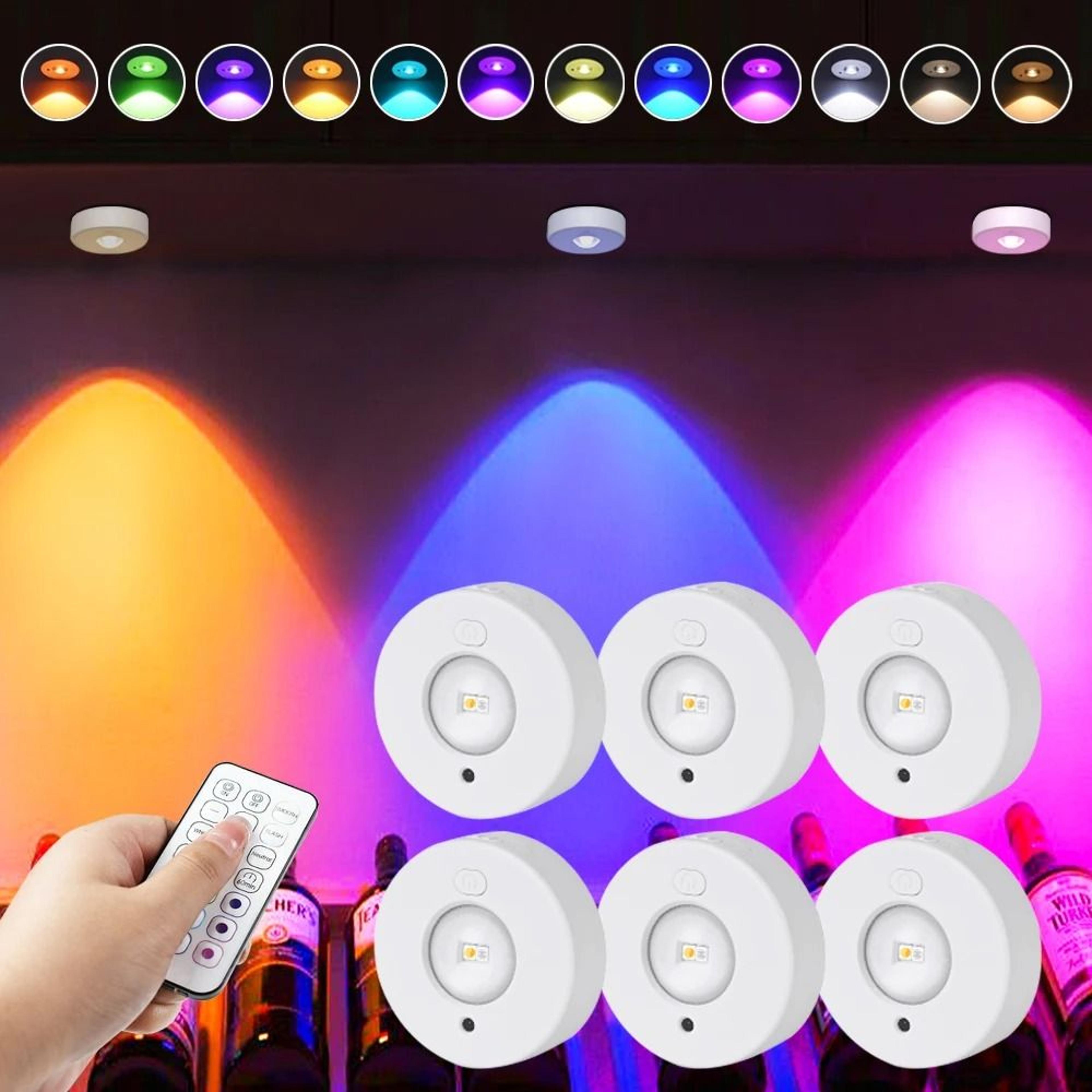 rechargeable rgb cabinet light with remote control