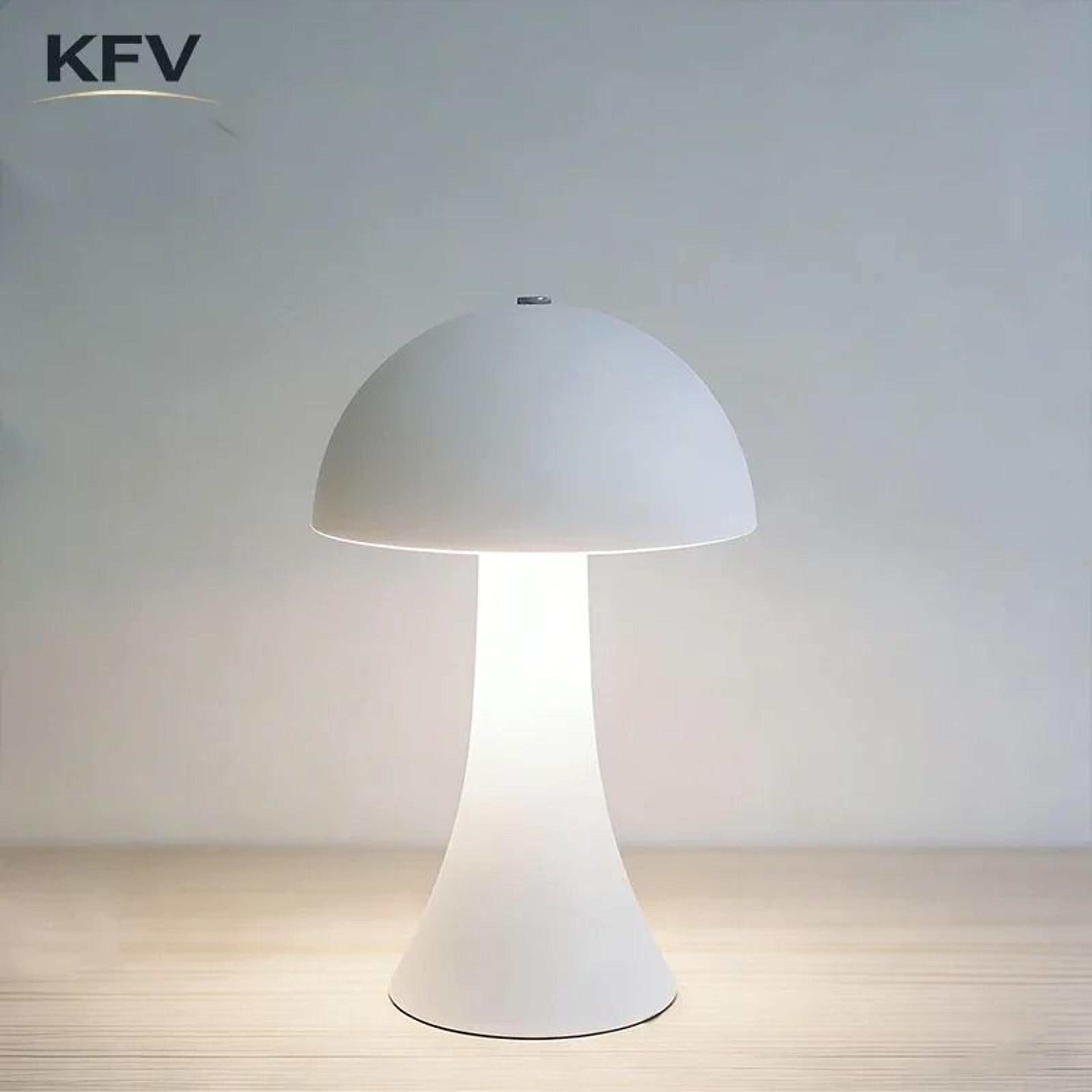 kfv rechargeable mushroom table lamp with touch sensor
