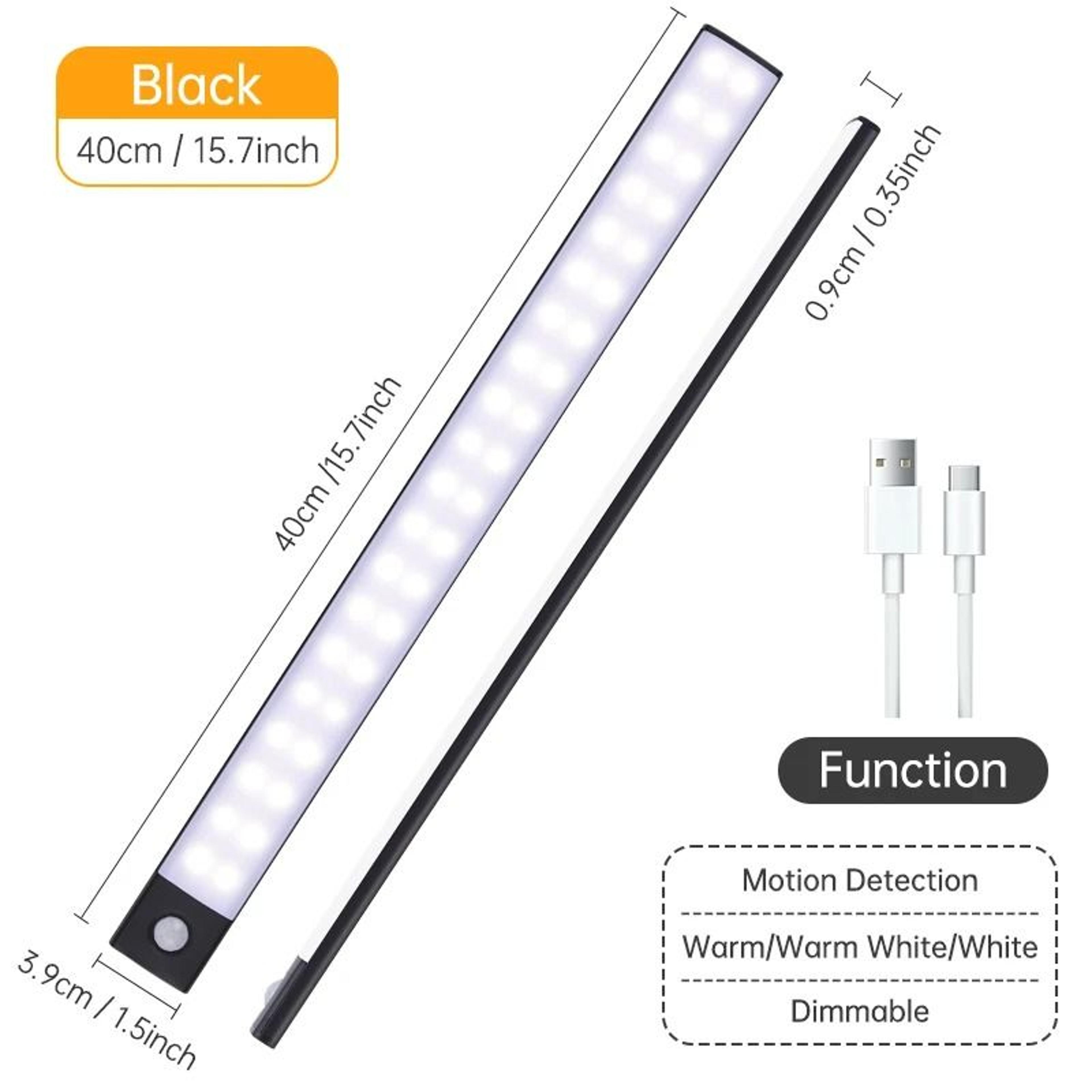 2060CM Motion Sensor Cabinet Light USB Rechargeable Wireless LED Bar 7