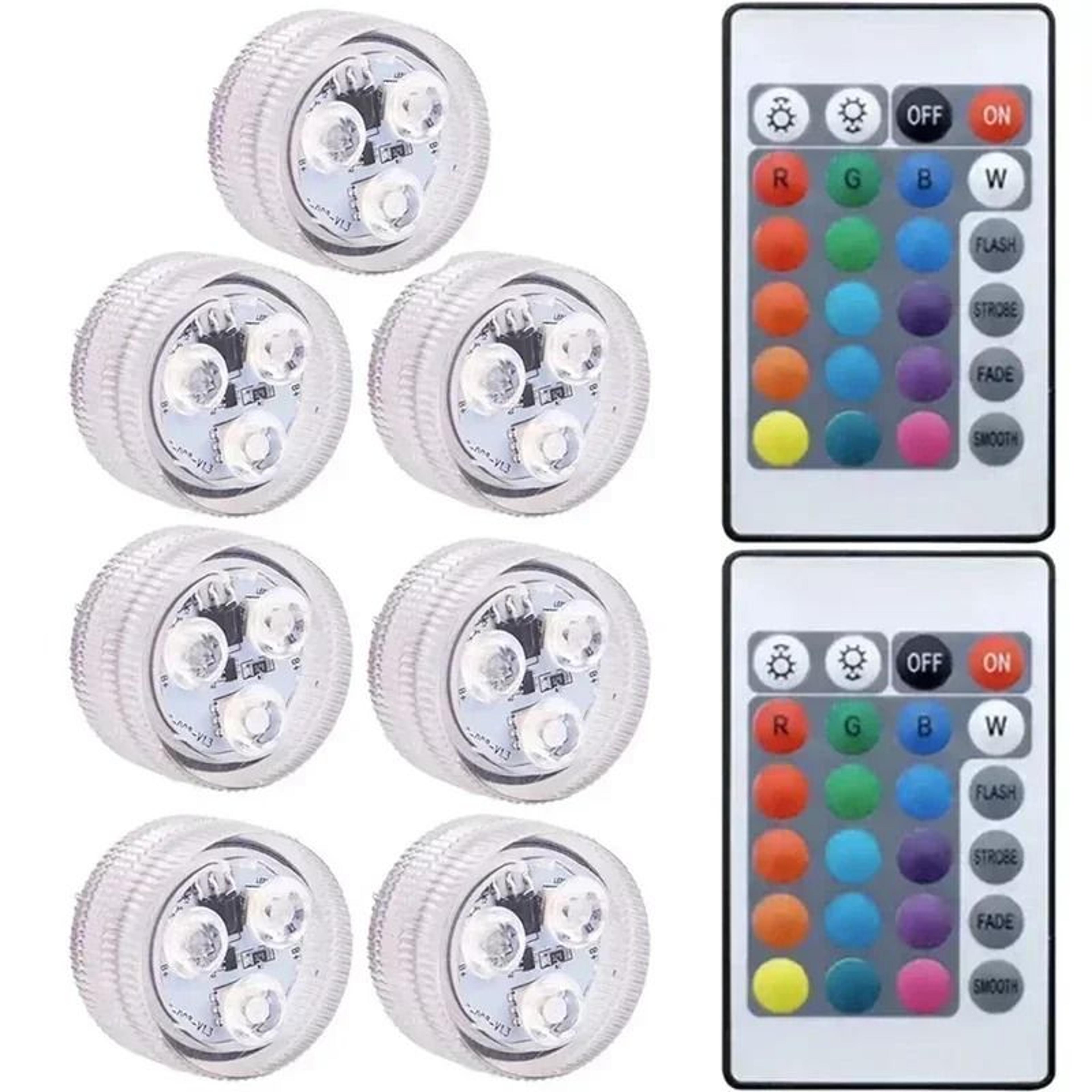 Waterproof Submersible RGB LED Lights With Remote Control 7