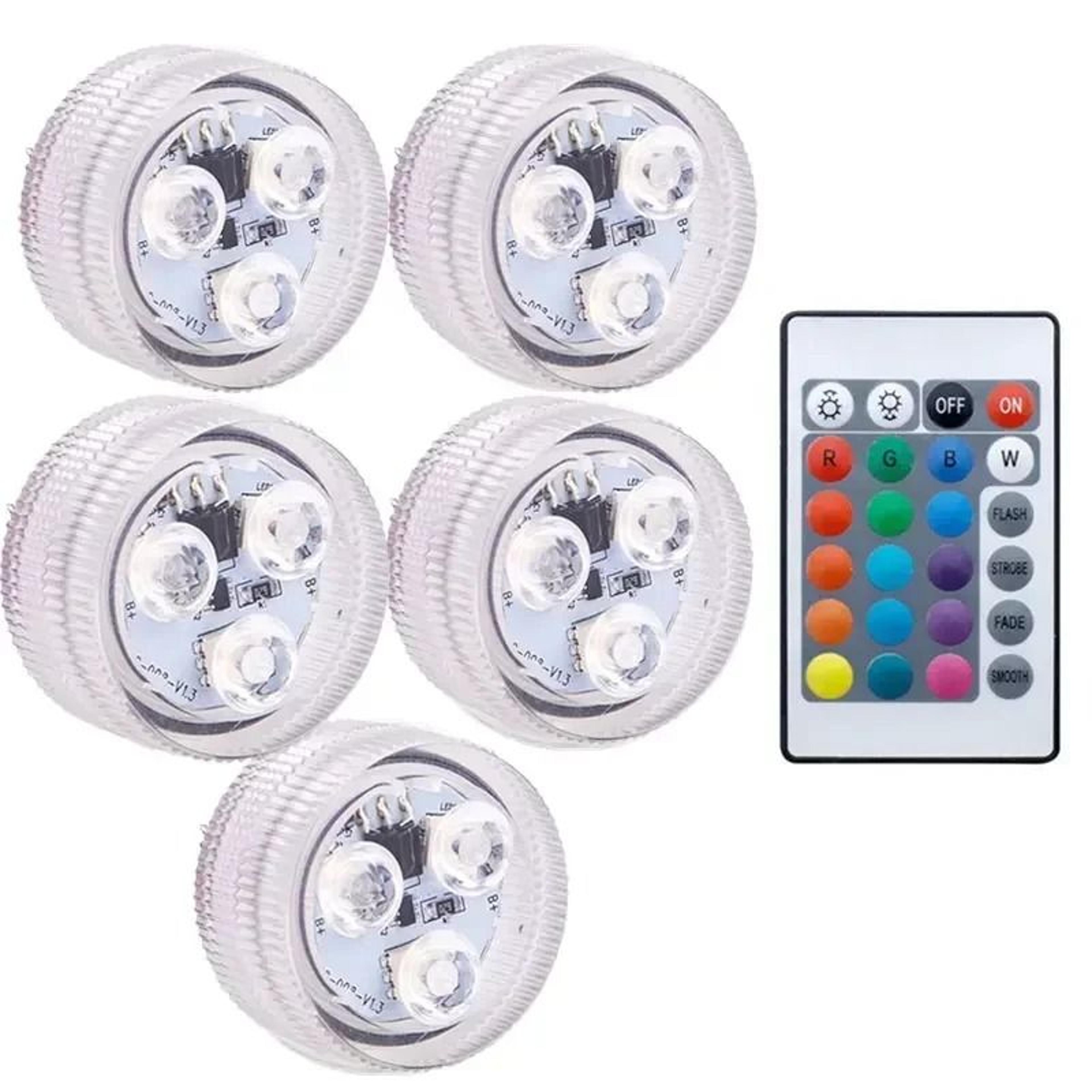 3LED RGB Submersible Light Waterproof Battery Operated Pool Lamp 2