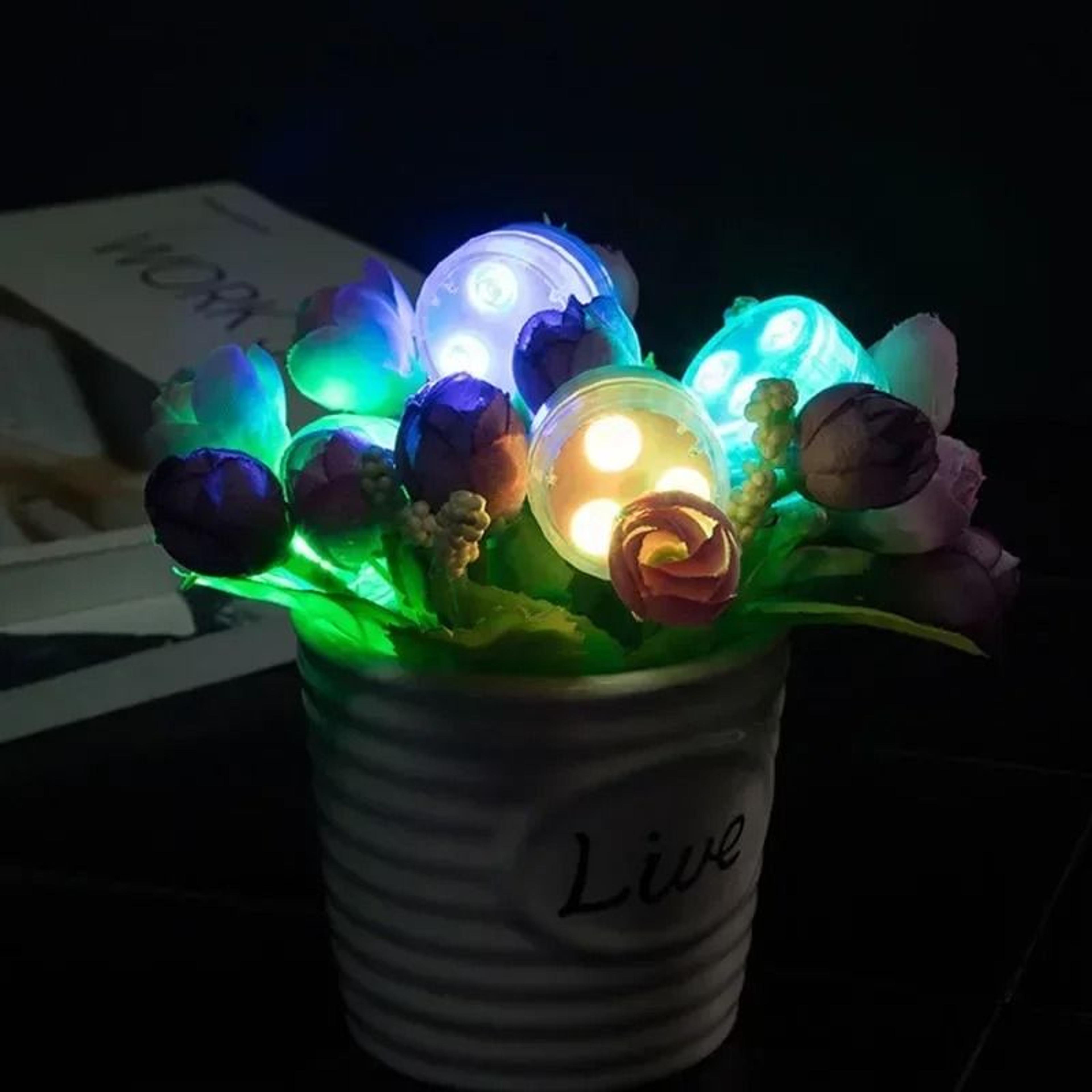 3LED RGB Submersible Light Waterproof Battery Operated Pool Lamp 9