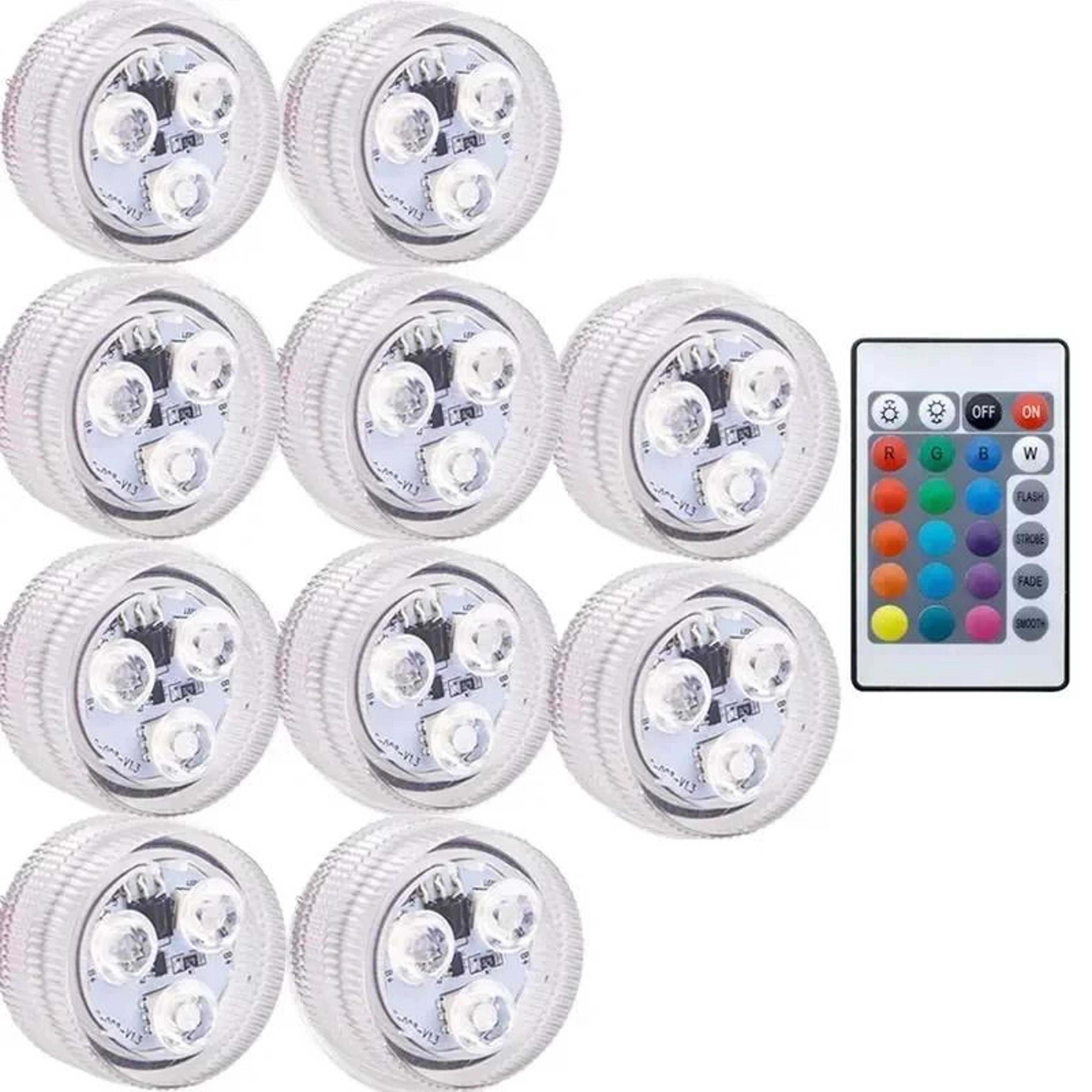 16Color Submersible LED Lights With Remote Control 3