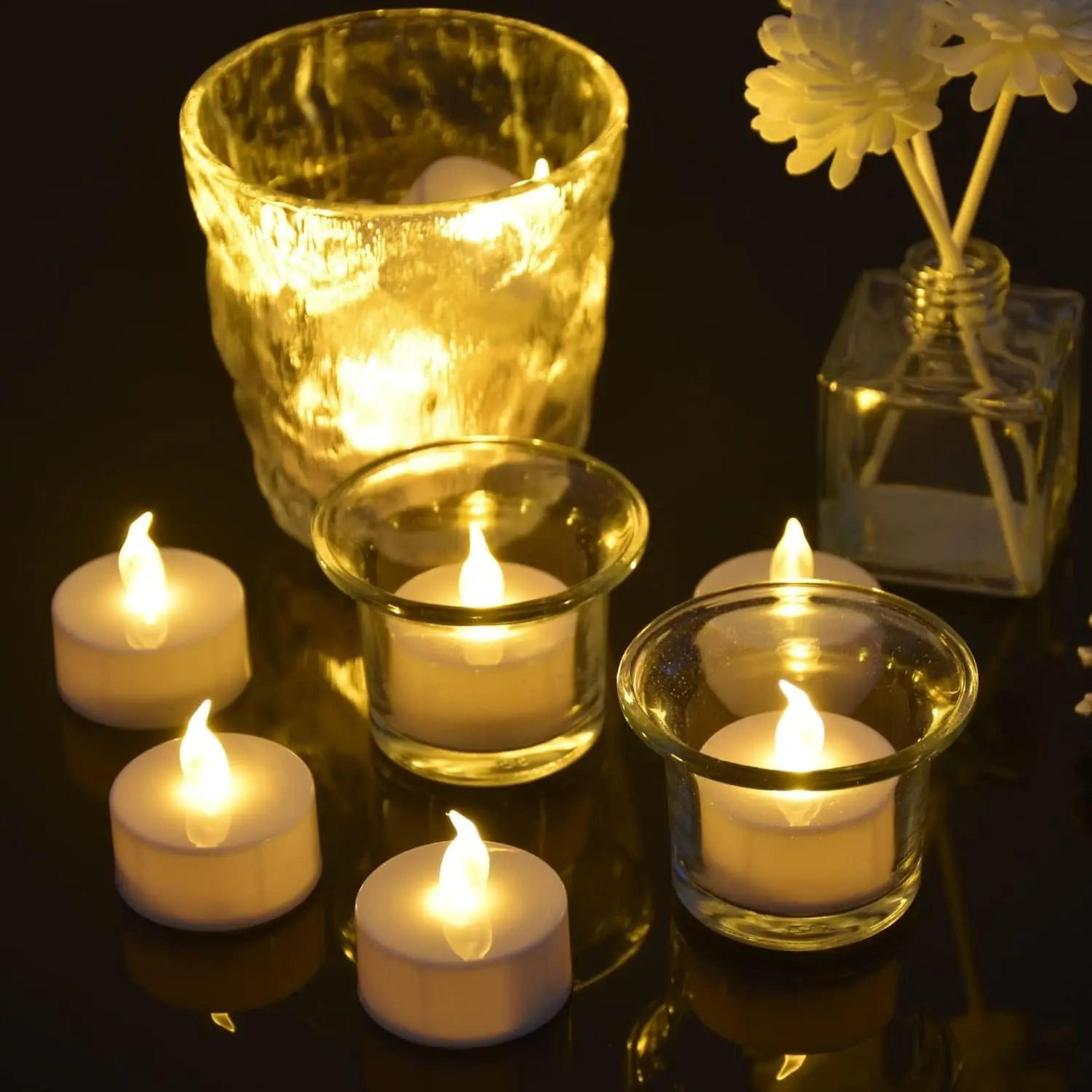 1296PCS Flameless LED Tea Lights Warm White Wishing Candles 6