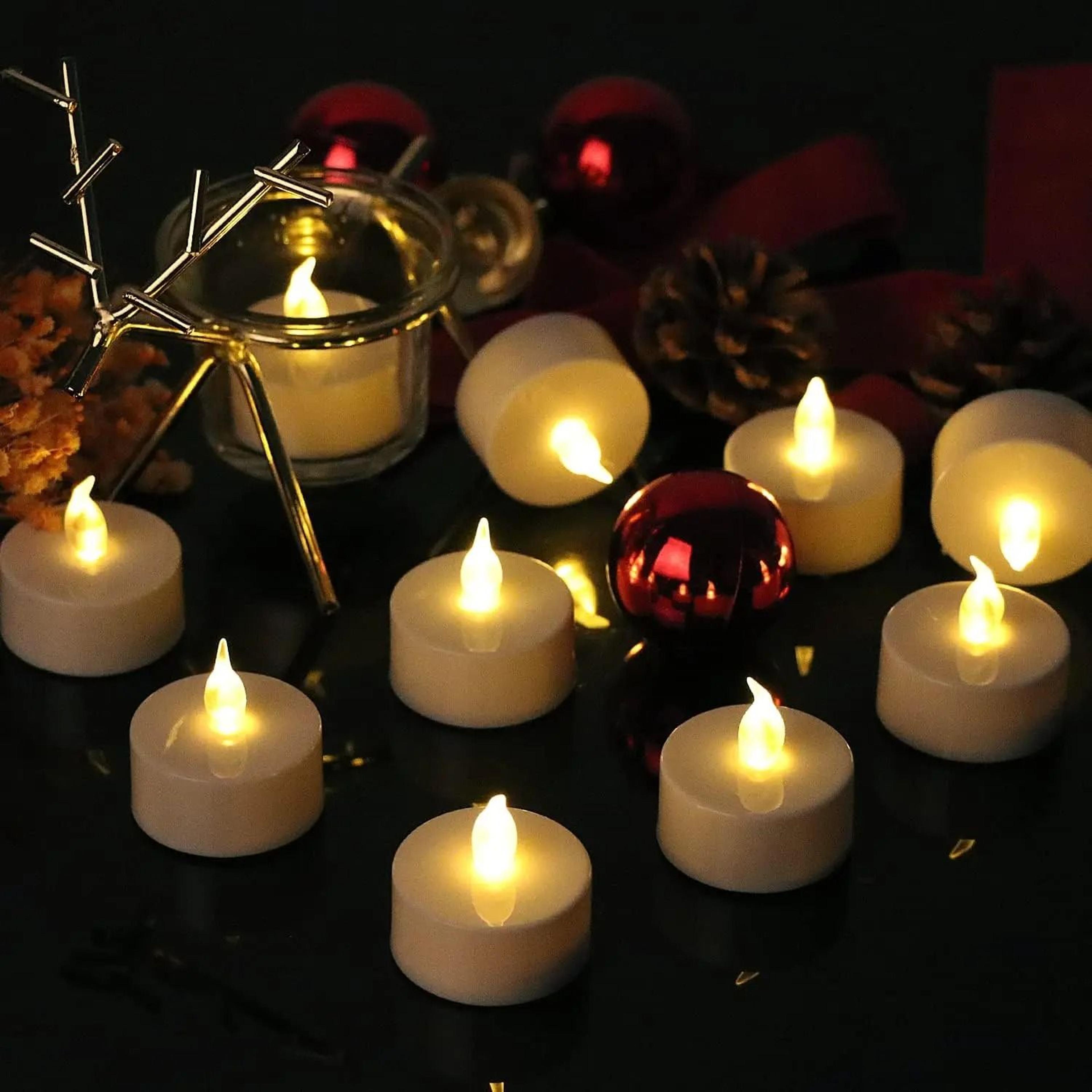 1296PCS Flameless LED Tea Lights Warm White Wishing Candles 4