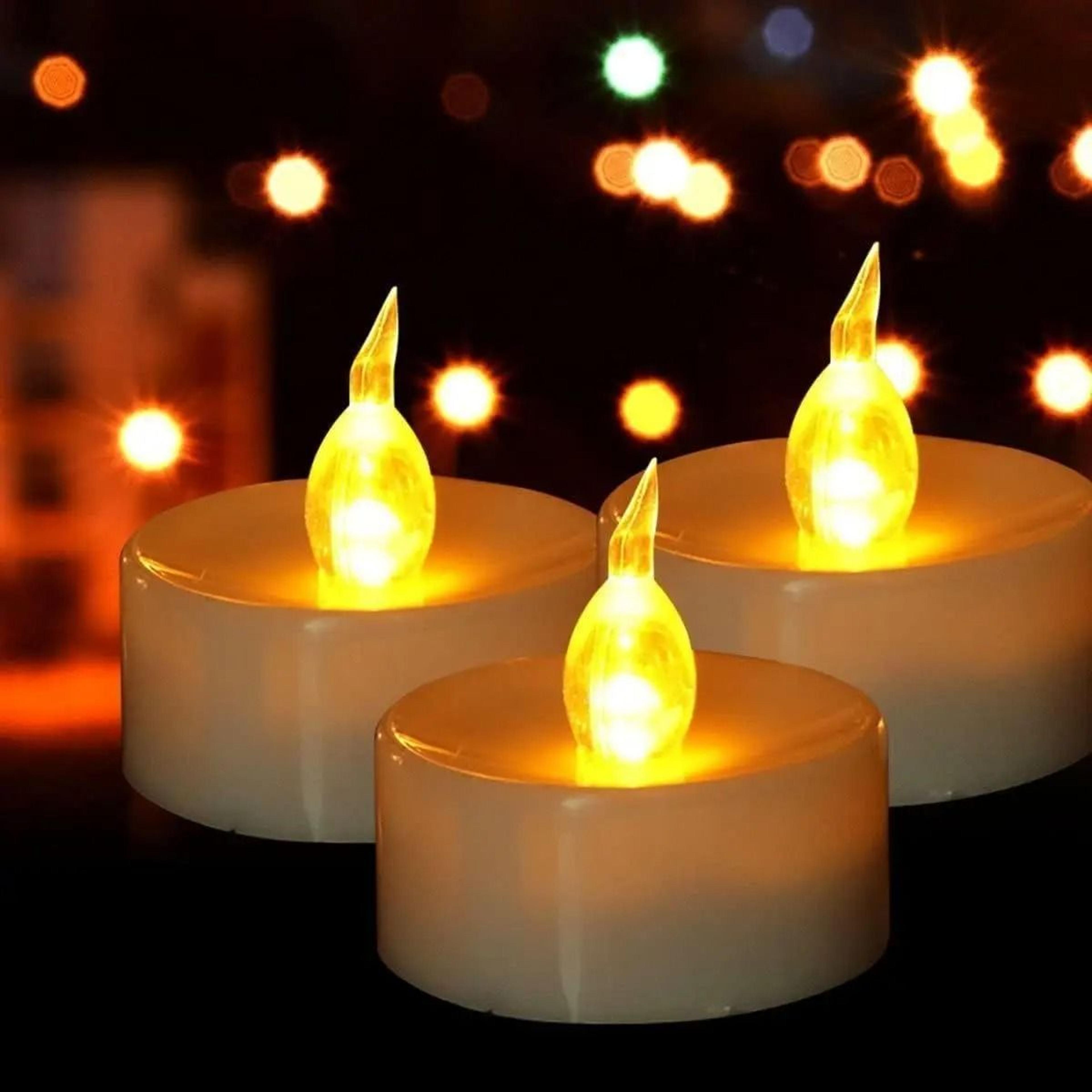 1296PCS Flameless LED Tea Lights Warm White Wishing Candles 1