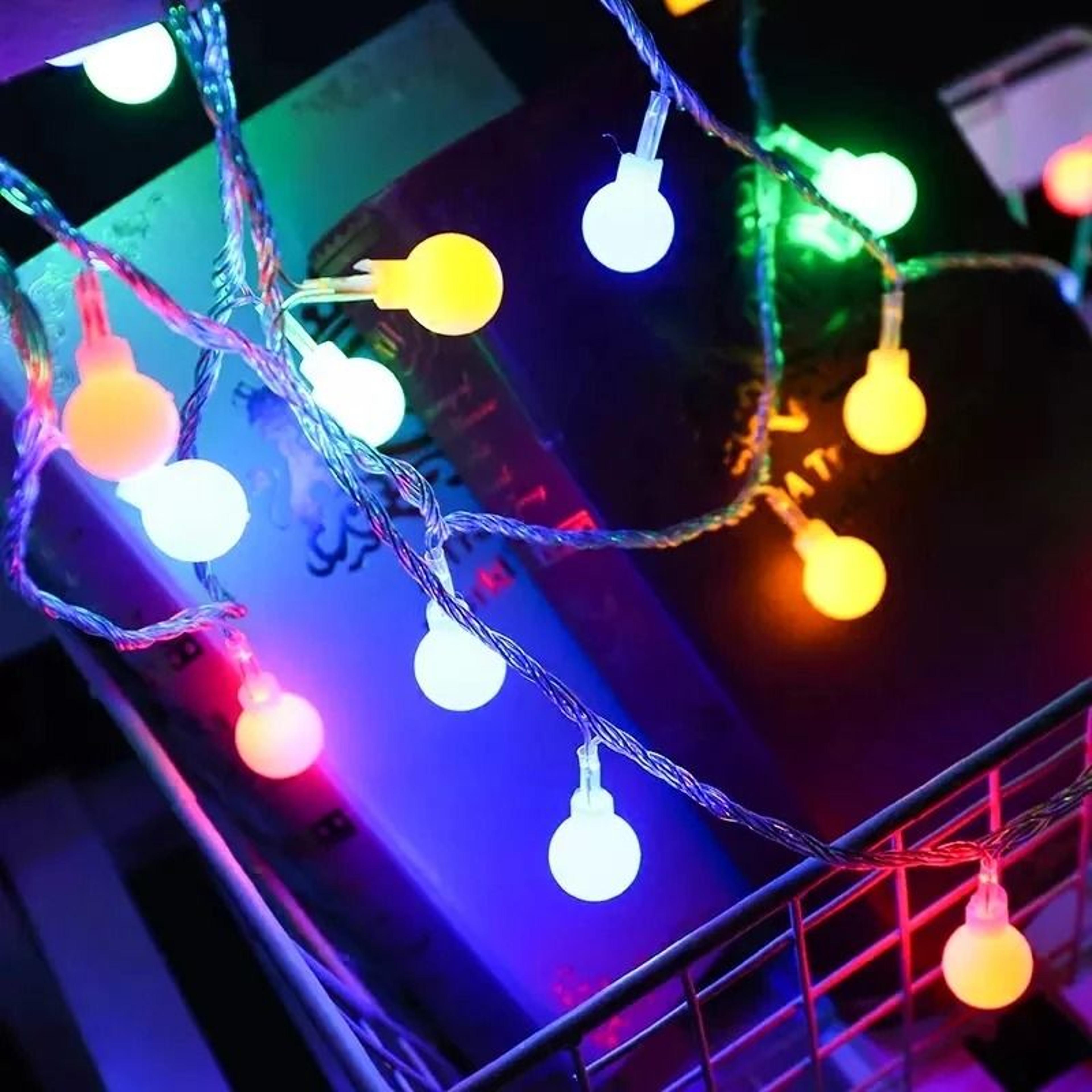 10M Ball LED String Lights USBBattery Powered Fairy Garland 6