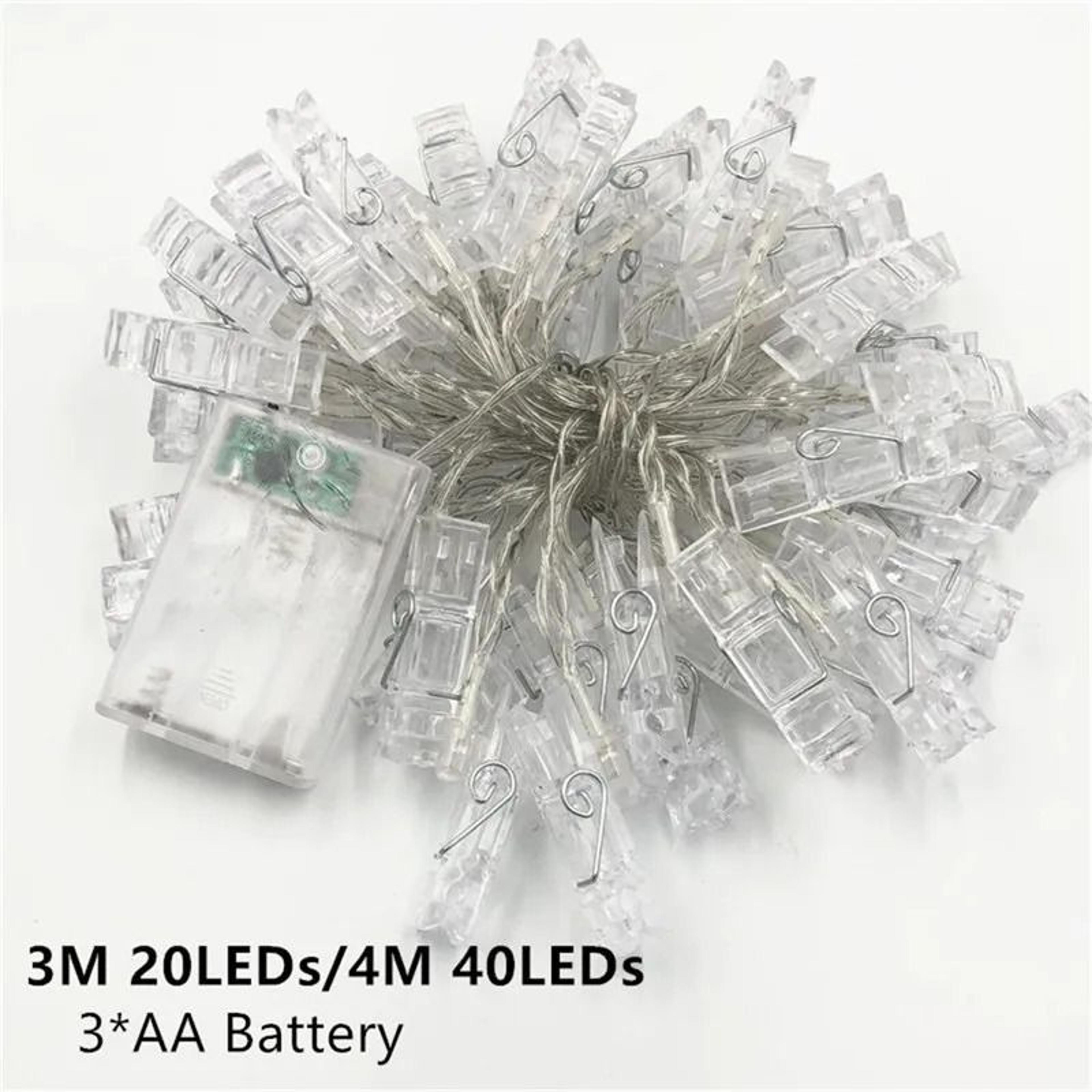 Photo Clip String Lights 15M 3M 6M Battery Fairy Lights 2