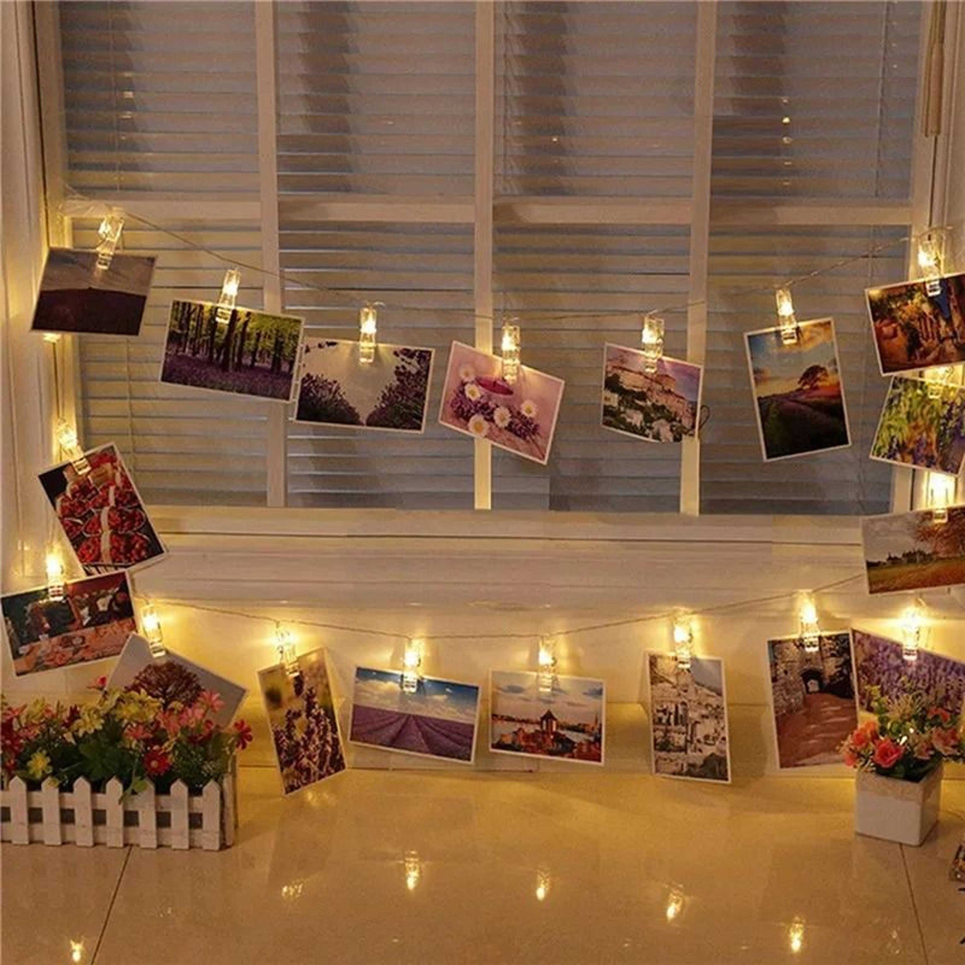Photo Clip String Lights 15M 3M 6M Battery Fairy Lights 4