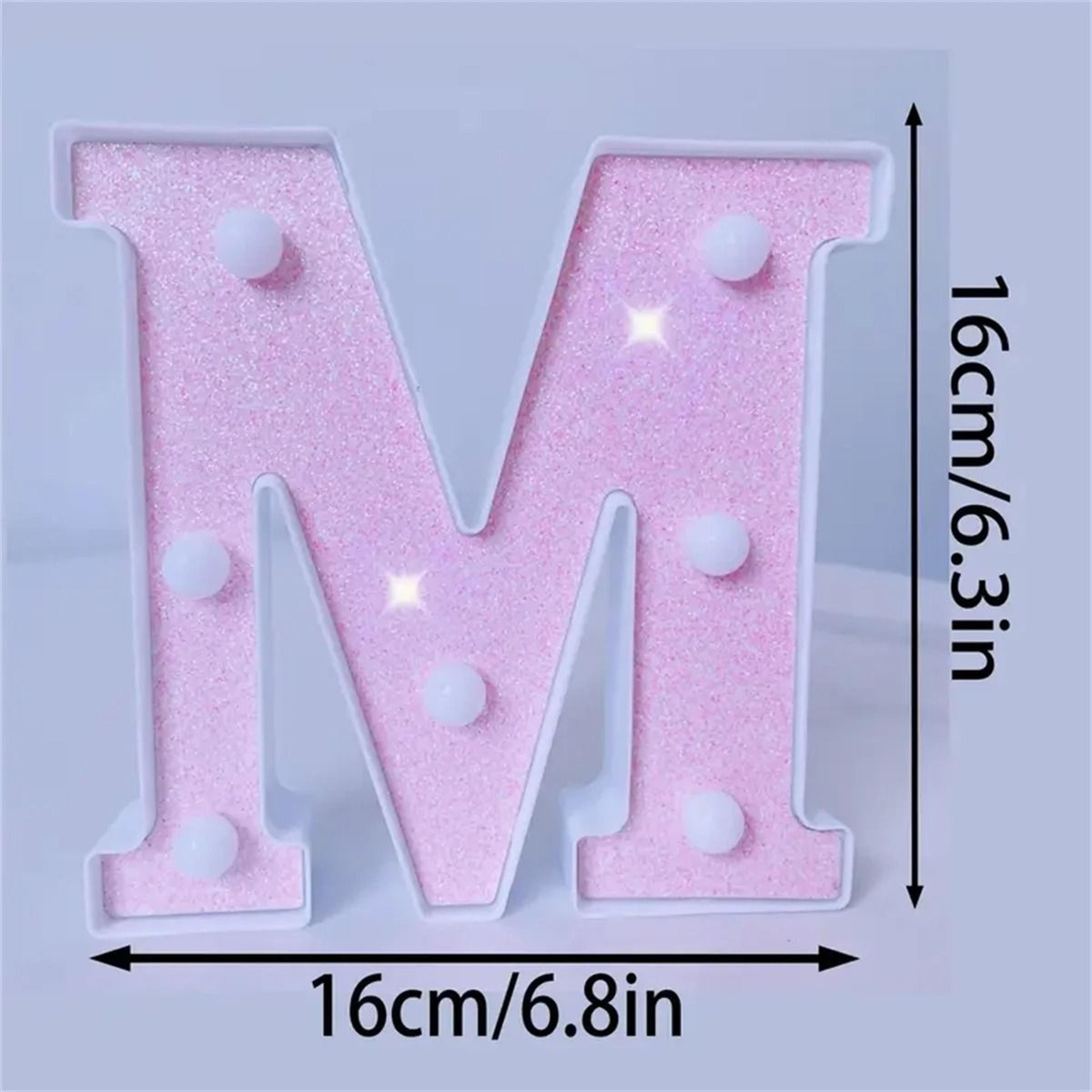 Pink LED Letter And Number Lights For Parties And Romantic Decor 12