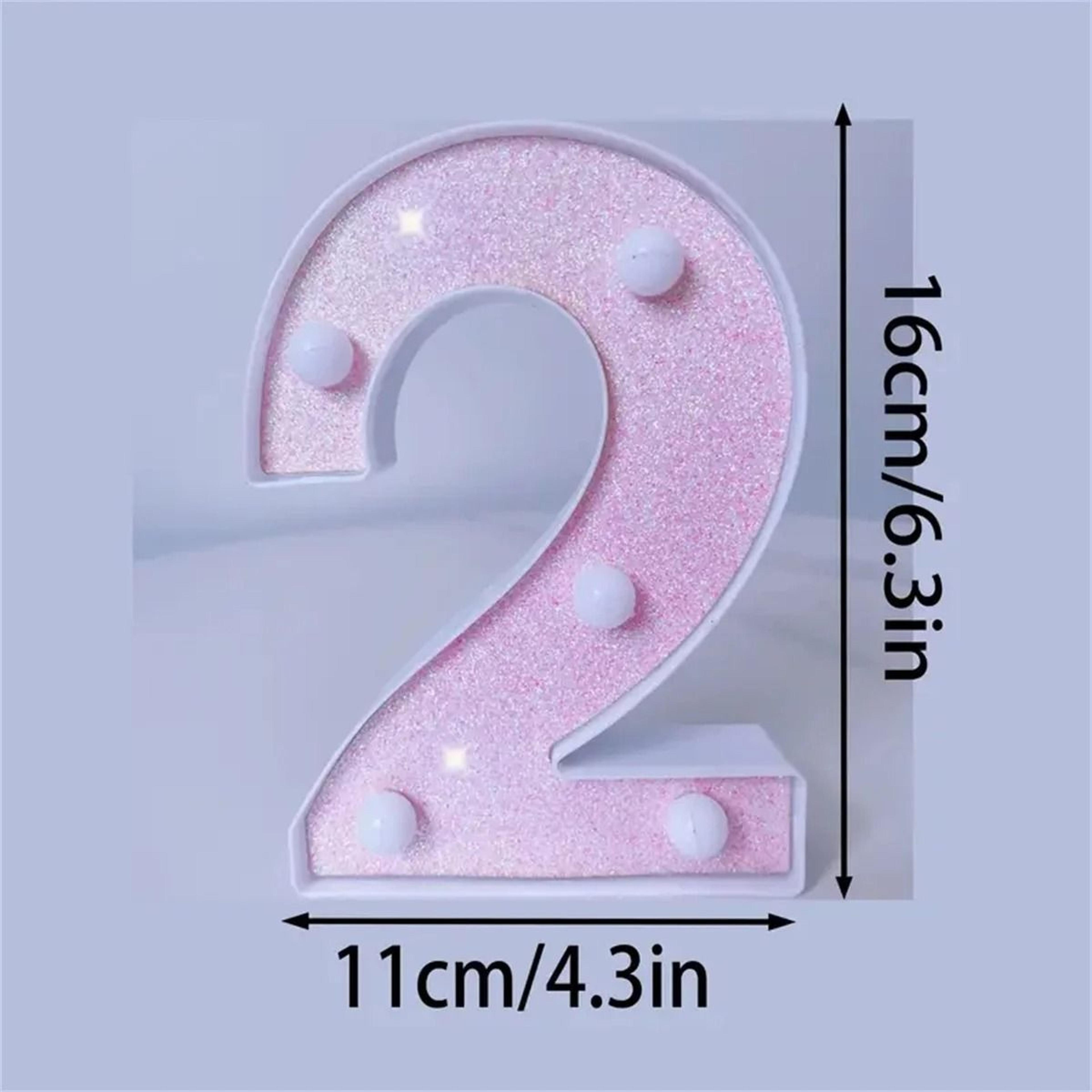 Pink LED Letter And Number Lights For Parties And Romantic Decor 28