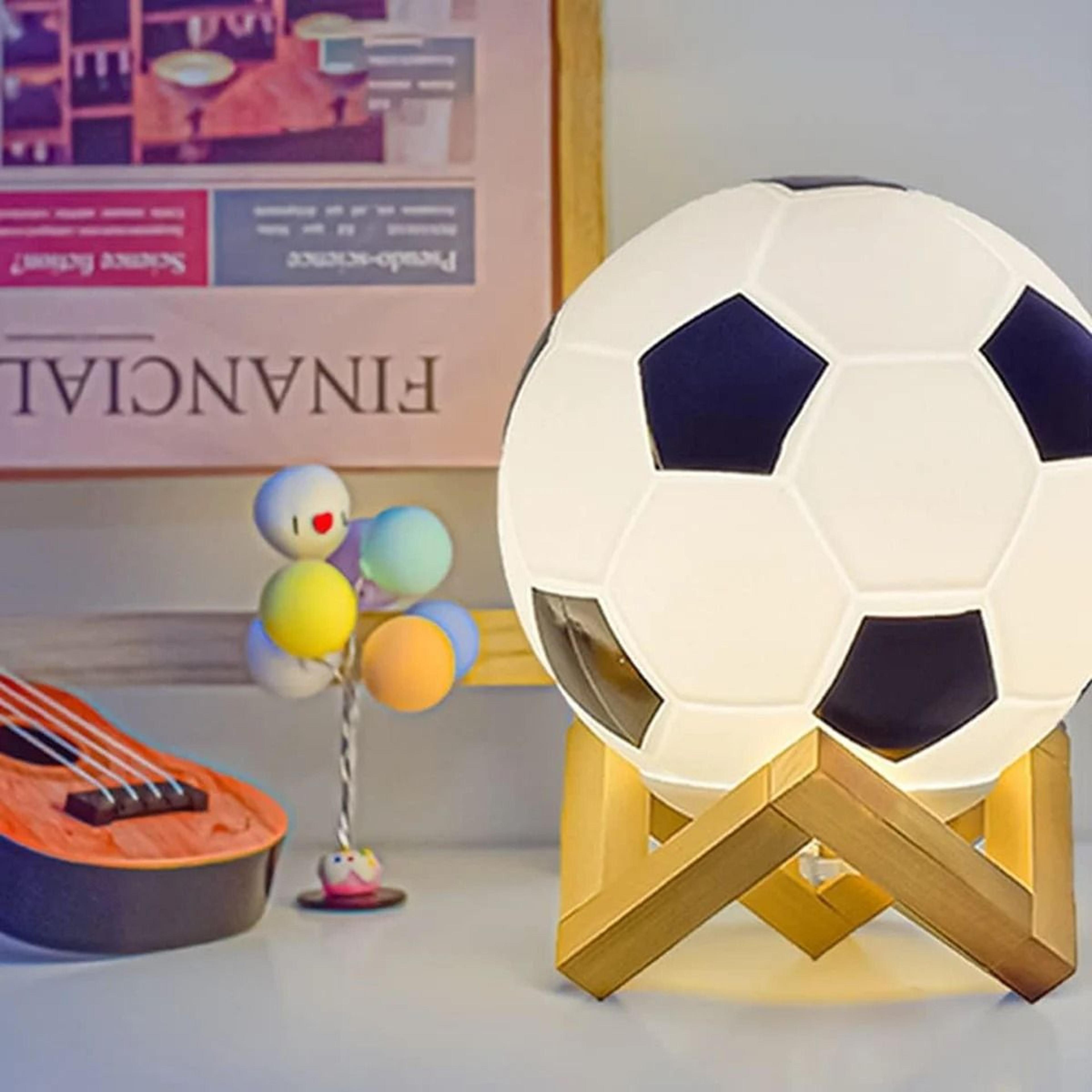 14cm 3D Football Night Light Battery Powered Soccer Bedroom Lamp 5
