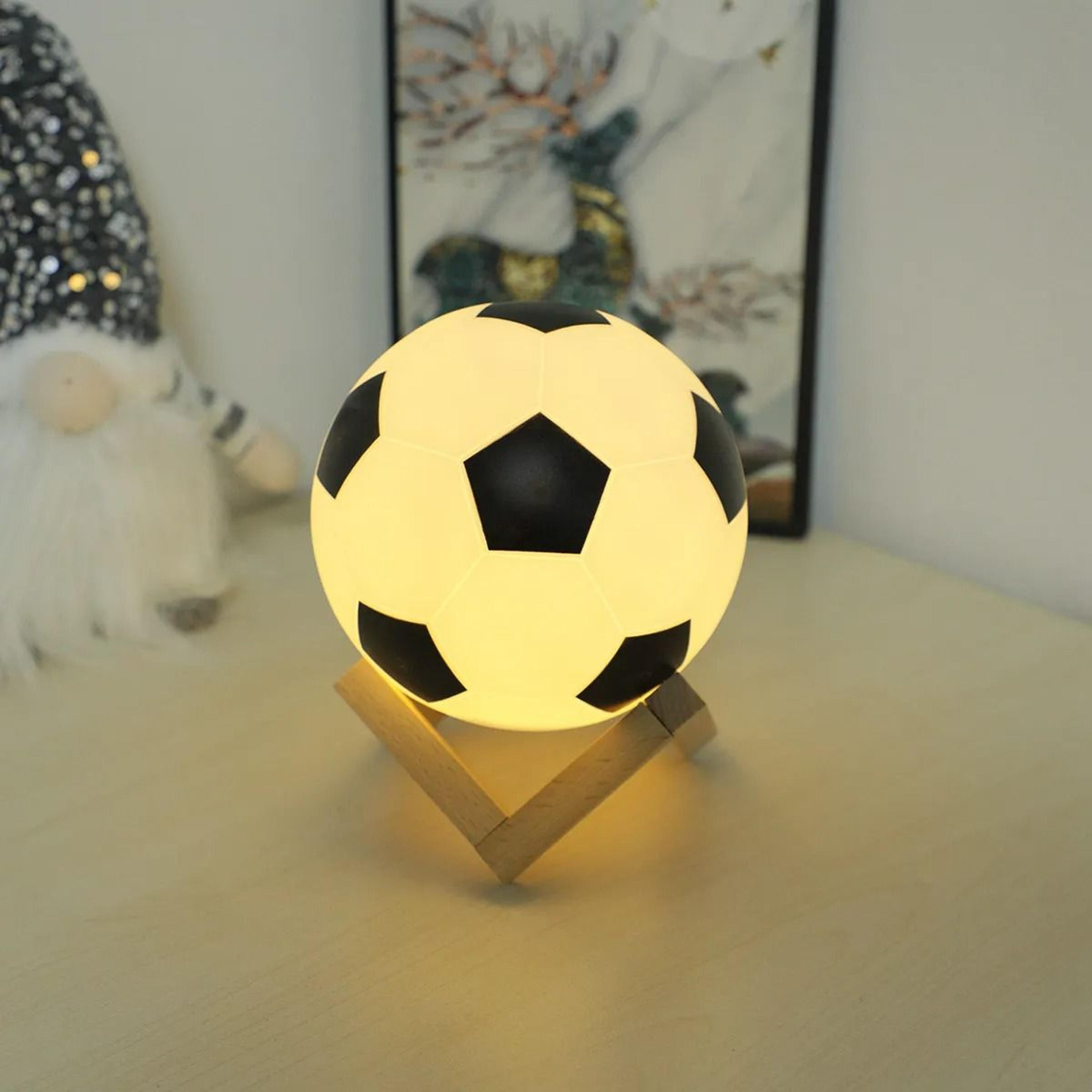 14cm 3D Football Night Light Battery Powered Soccer Bedroom Lamp 1