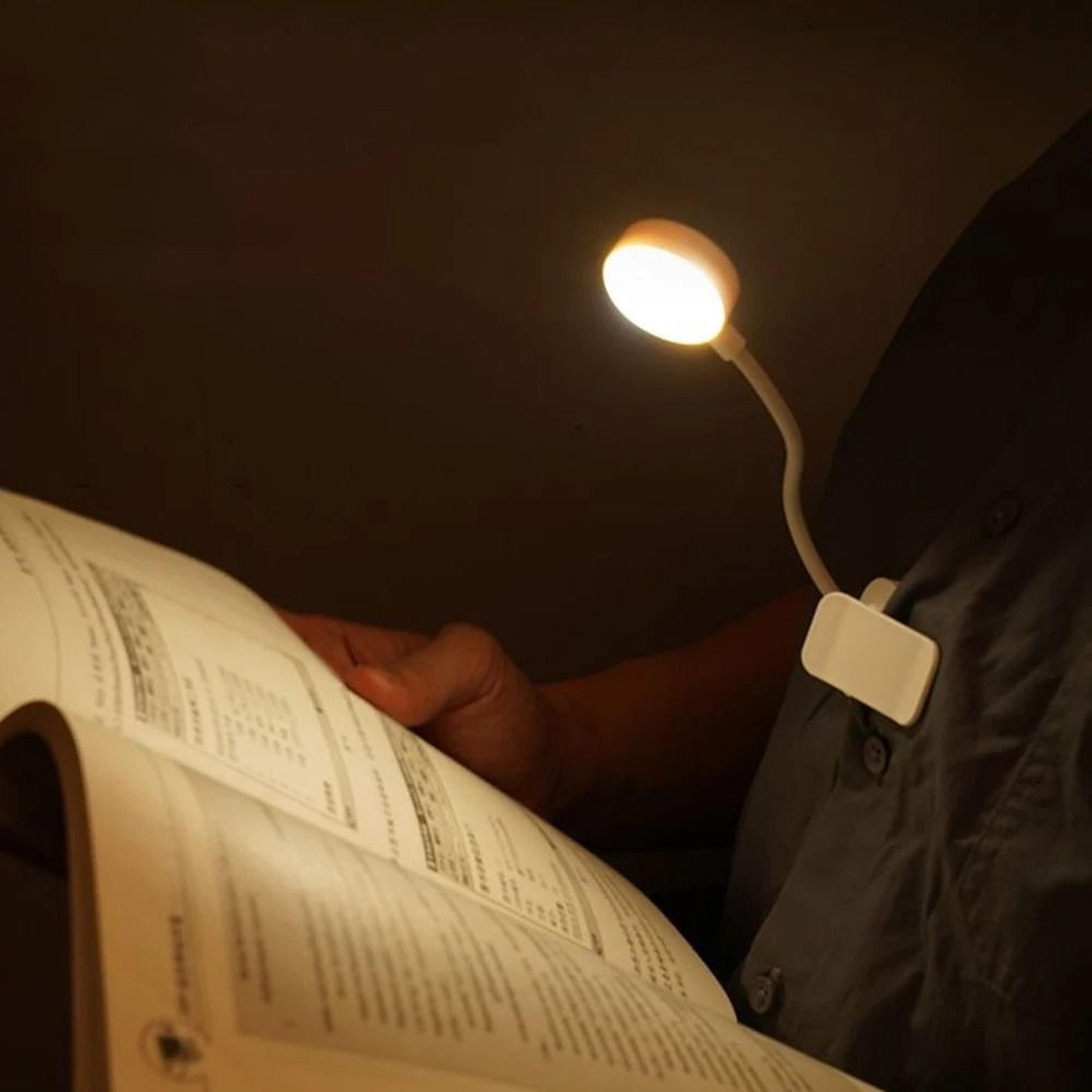 Runto Clip On Book Light 3 Color Stepless Dimmable Reading Lamp 6