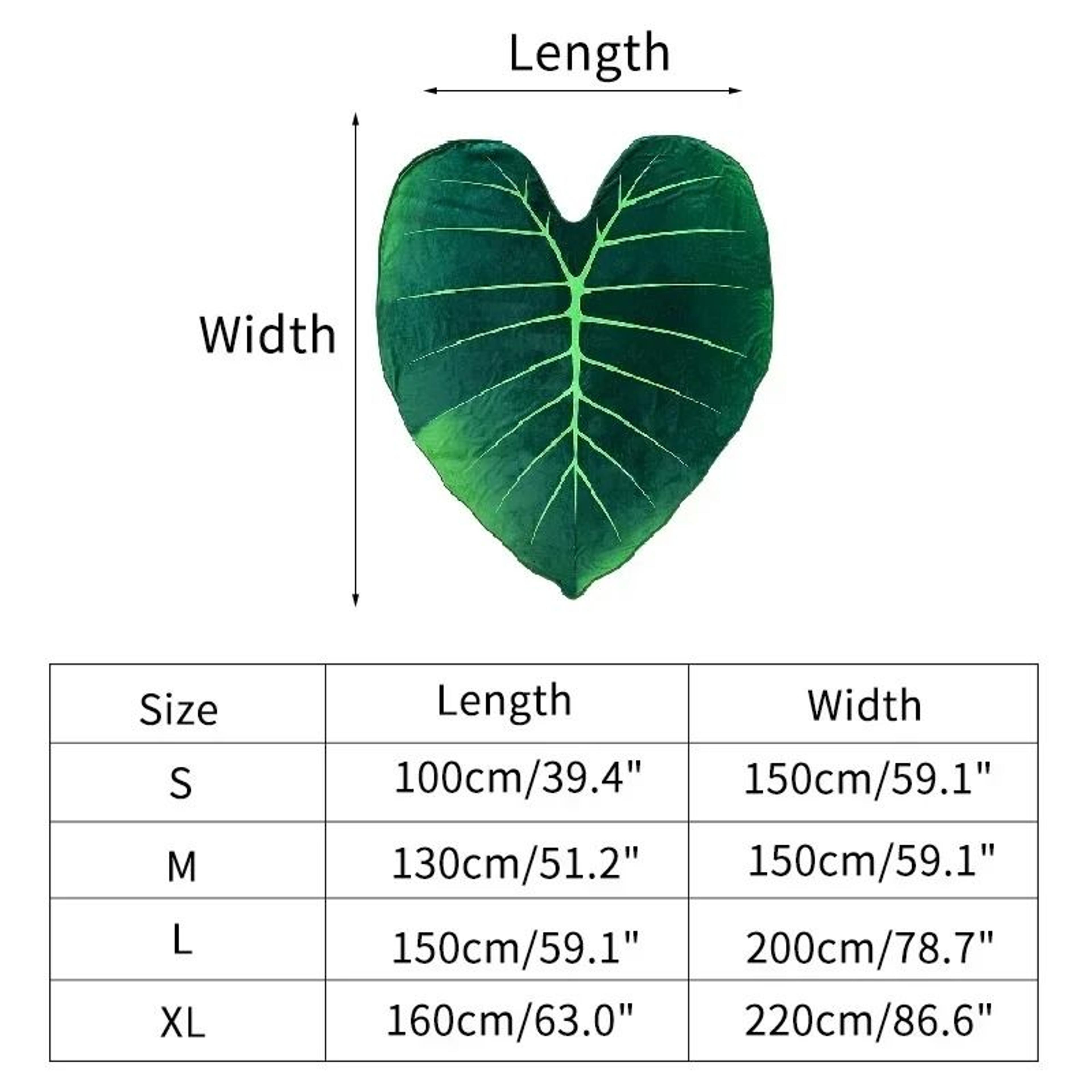 Giant Gloriosum Leaf Blanket Soft Plant Throw Blanket 3