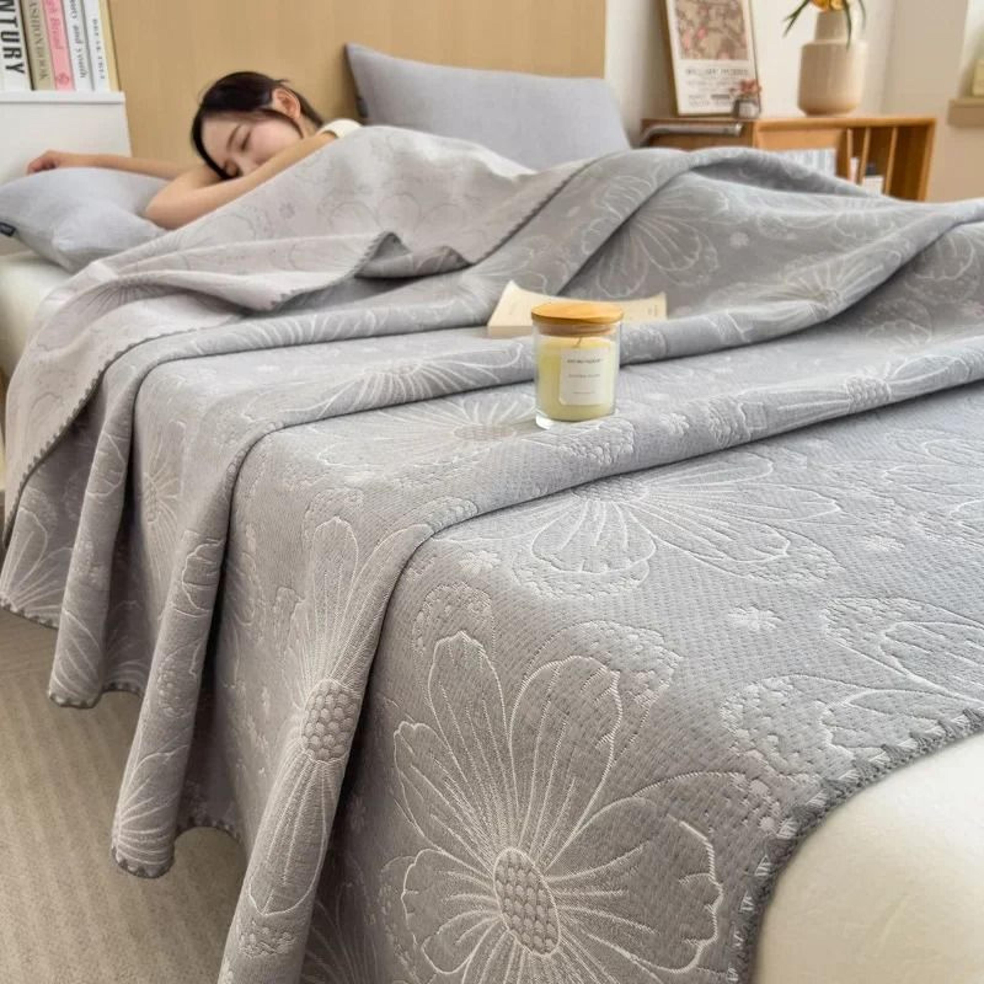 3 Layer Cotton Gauze Blanket Lightweight Pure Cotton Throw 6