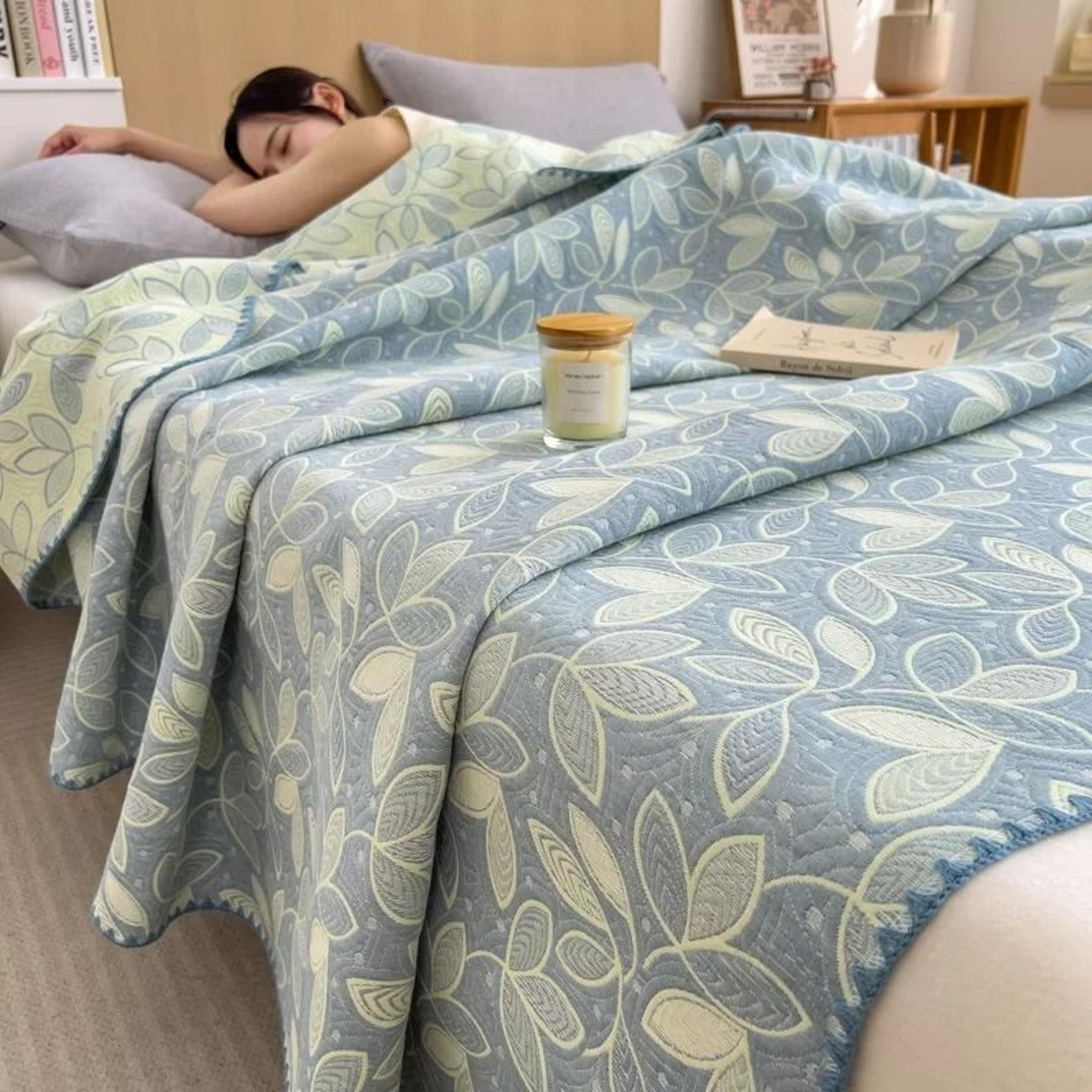 3 Layer Cotton Gauze Blanket Lightweight Pure Cotton Throw 23