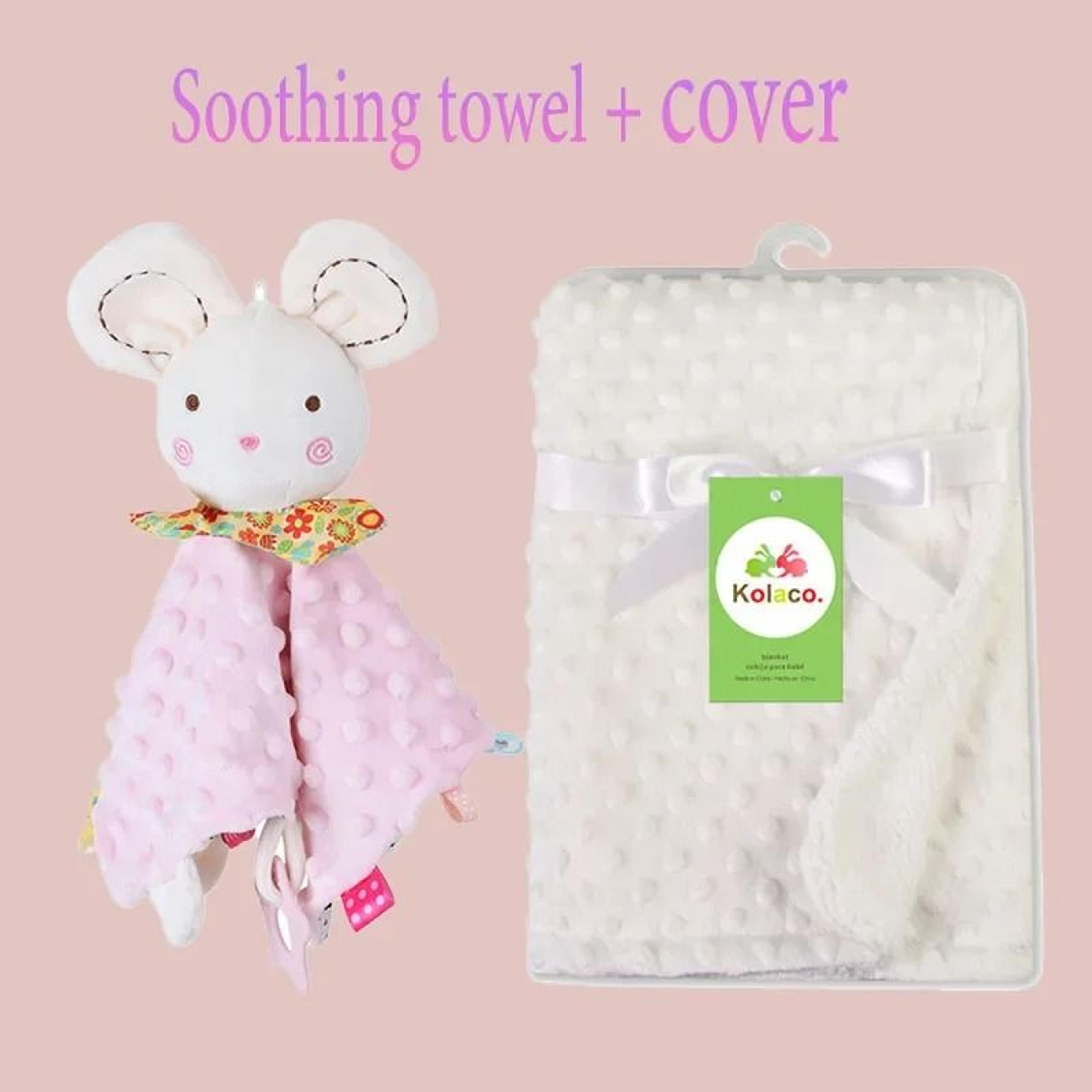 Personalized Minky Baby Blanket And Bunny Comforter Set 8