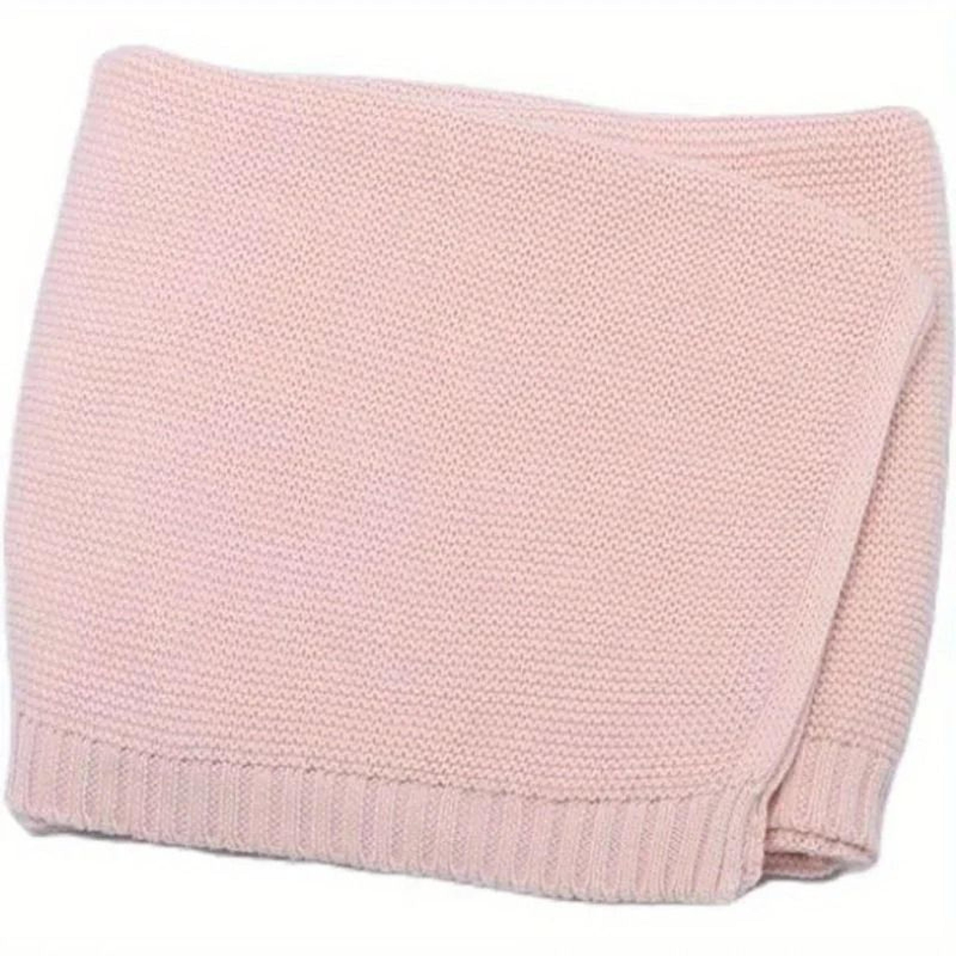 Personalized Organic Cotton Knit Baby Blanket Custom Name Newborn Wrap 3