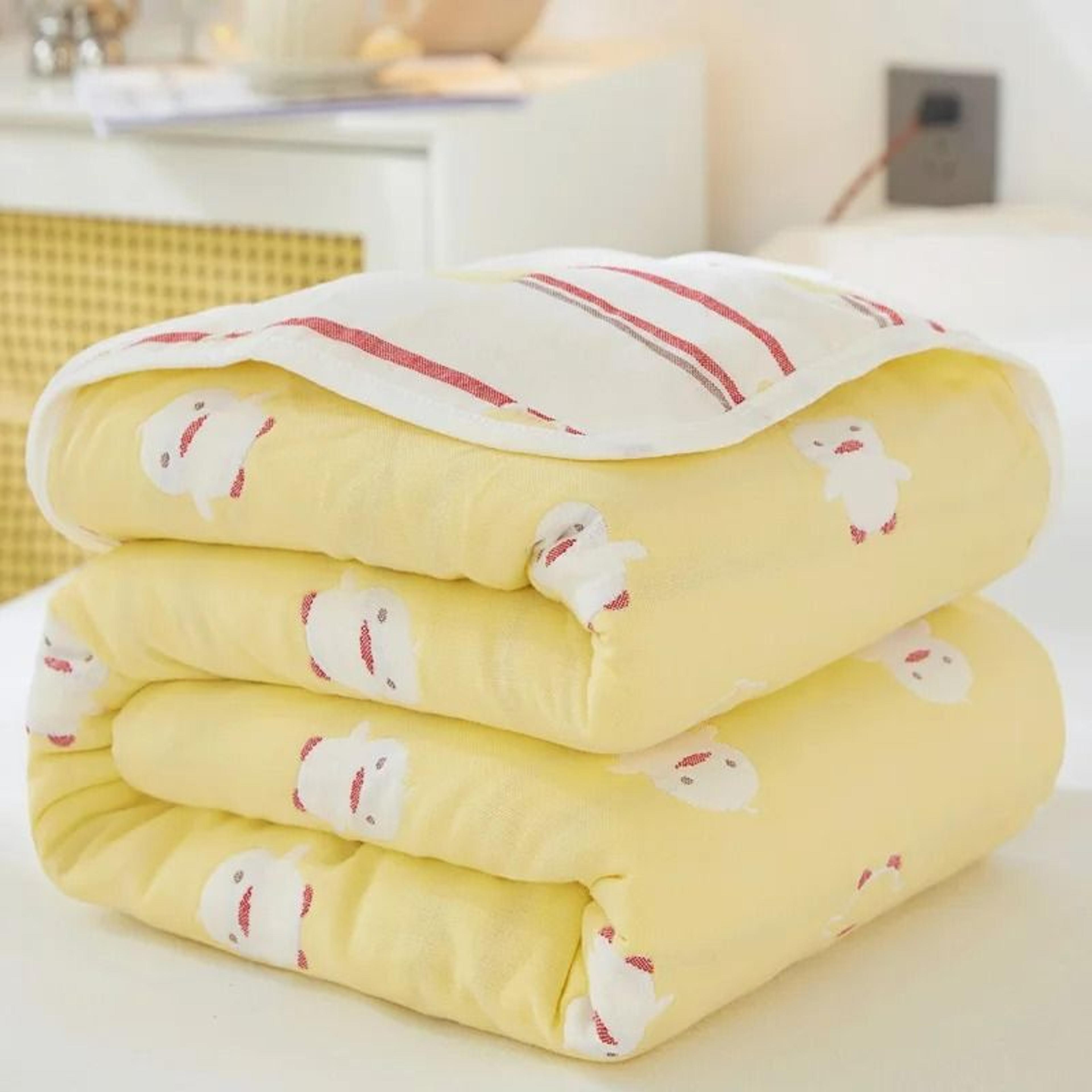 6 Layer Cotton Muslin Blanket Breathable Summer Throw 11