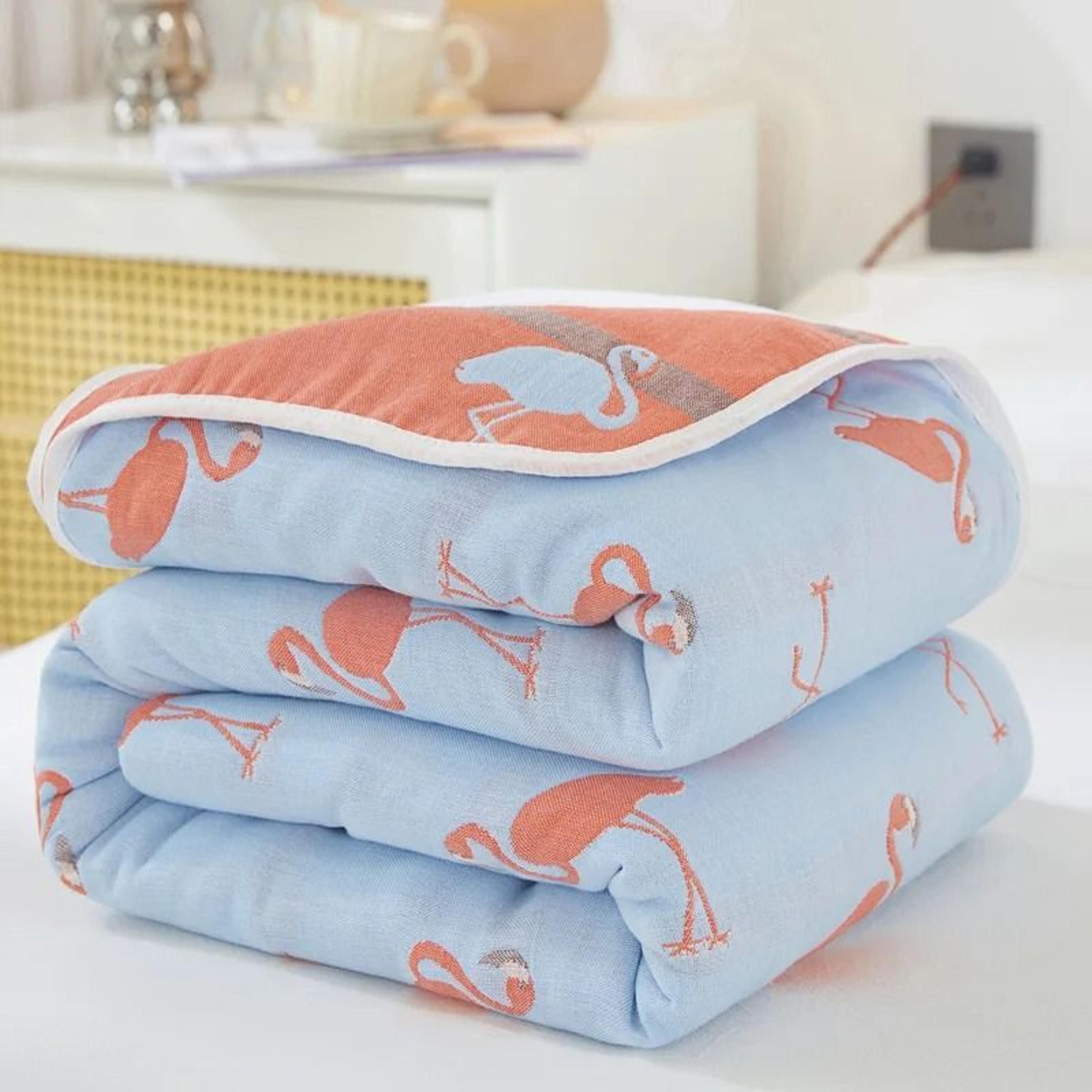 6 Layer Cotton Muslin Blanket Breathable Summer Throw 8
