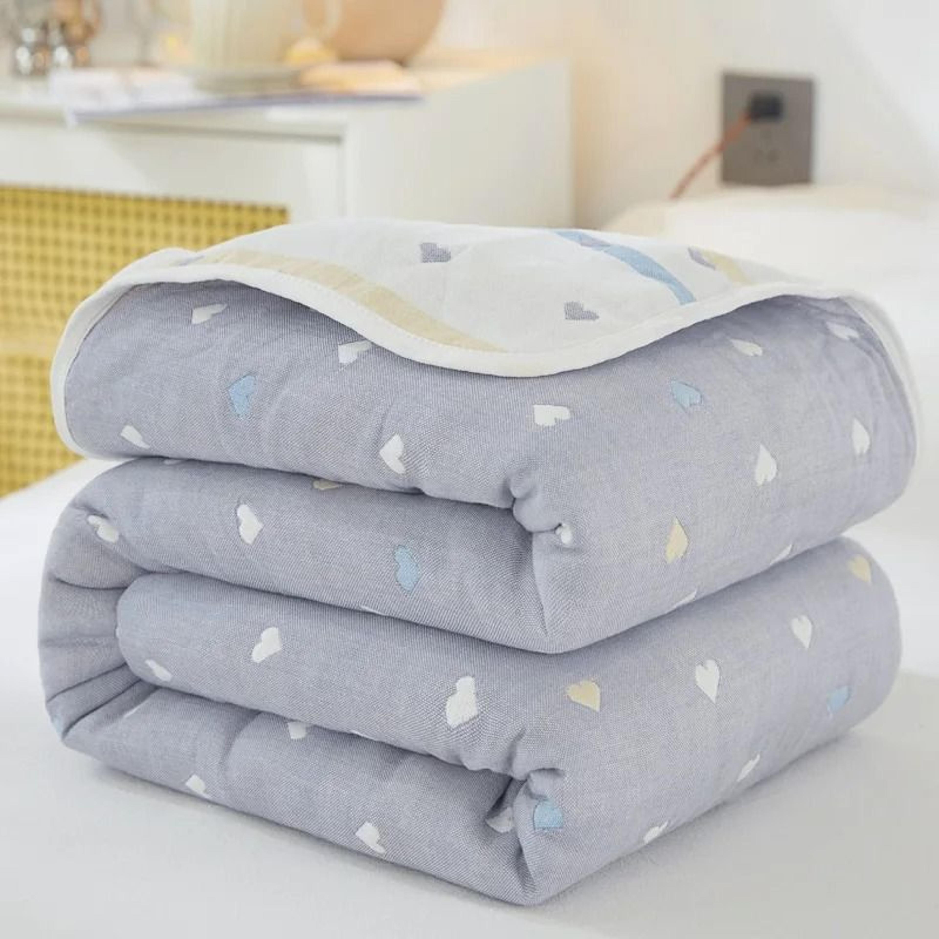 6 Layer Cotton Muslin Blanket Breathable Summer Throw 14