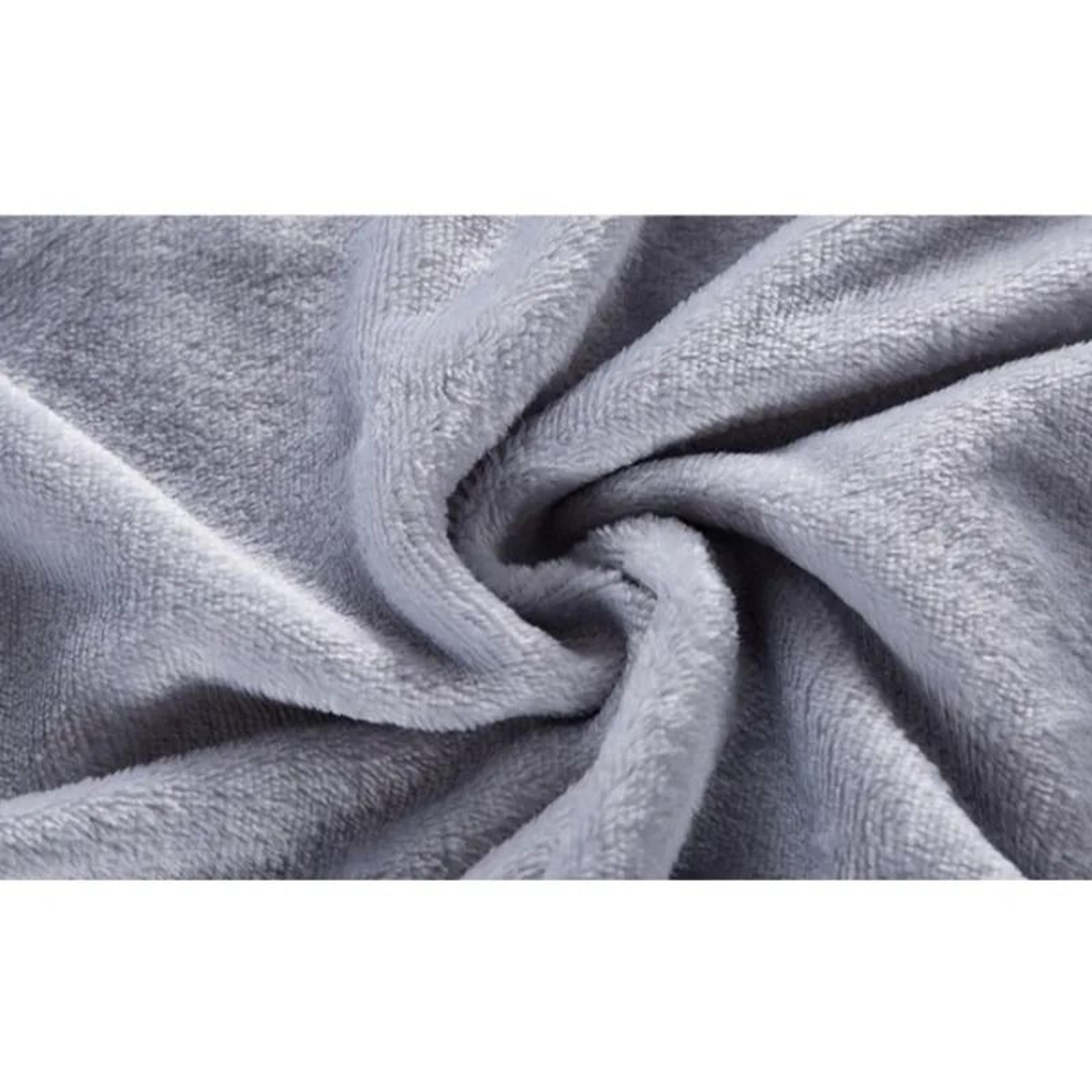 Thick Plush Fleece Blanket Soft Warm Solid Color Throw 4