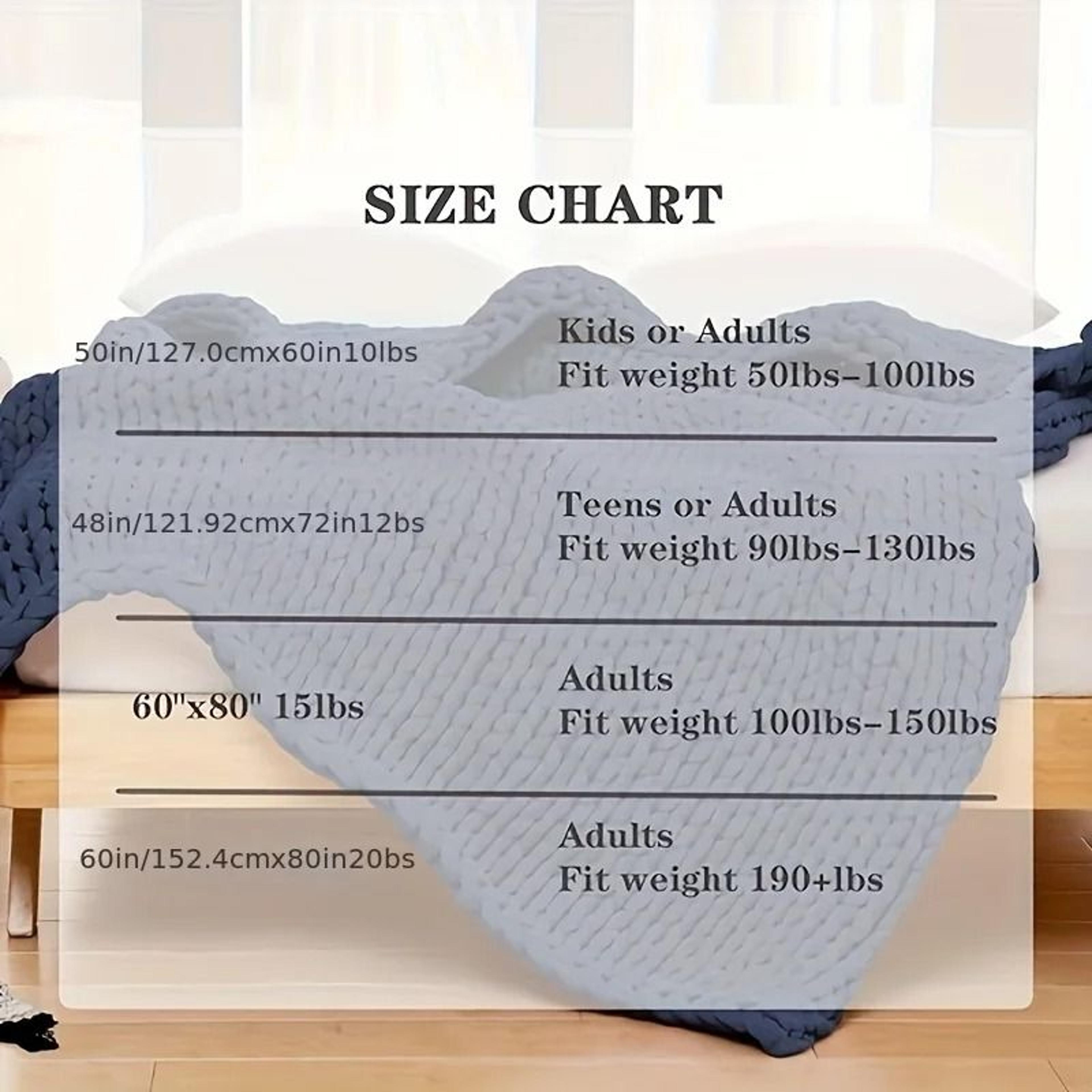 Chunky Knit Weighted Blanket Soft Breathable Queen Size Throw 17
