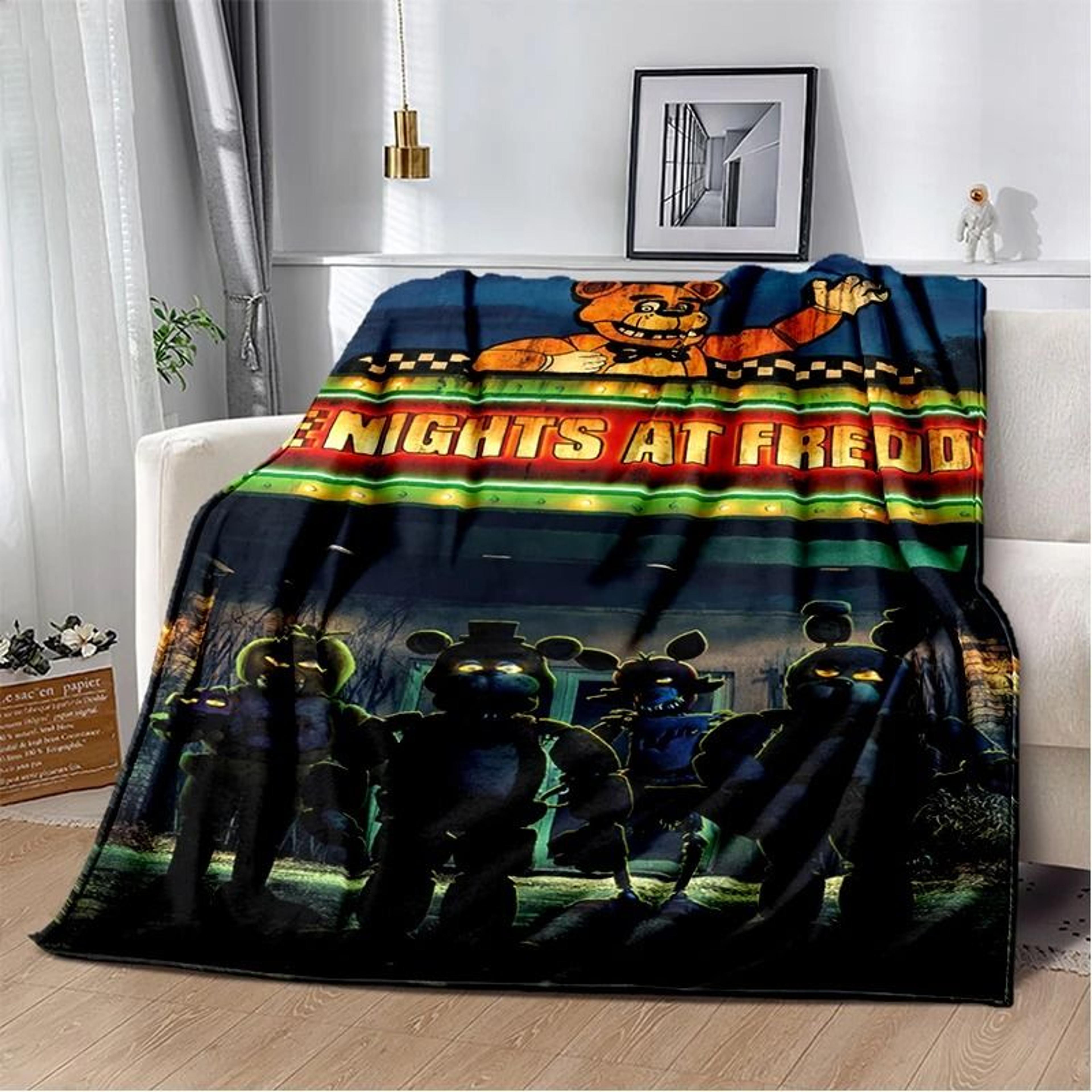 FNAF Freddy Flannel Throw Blanket Soft Horror Game Bed Cover 6