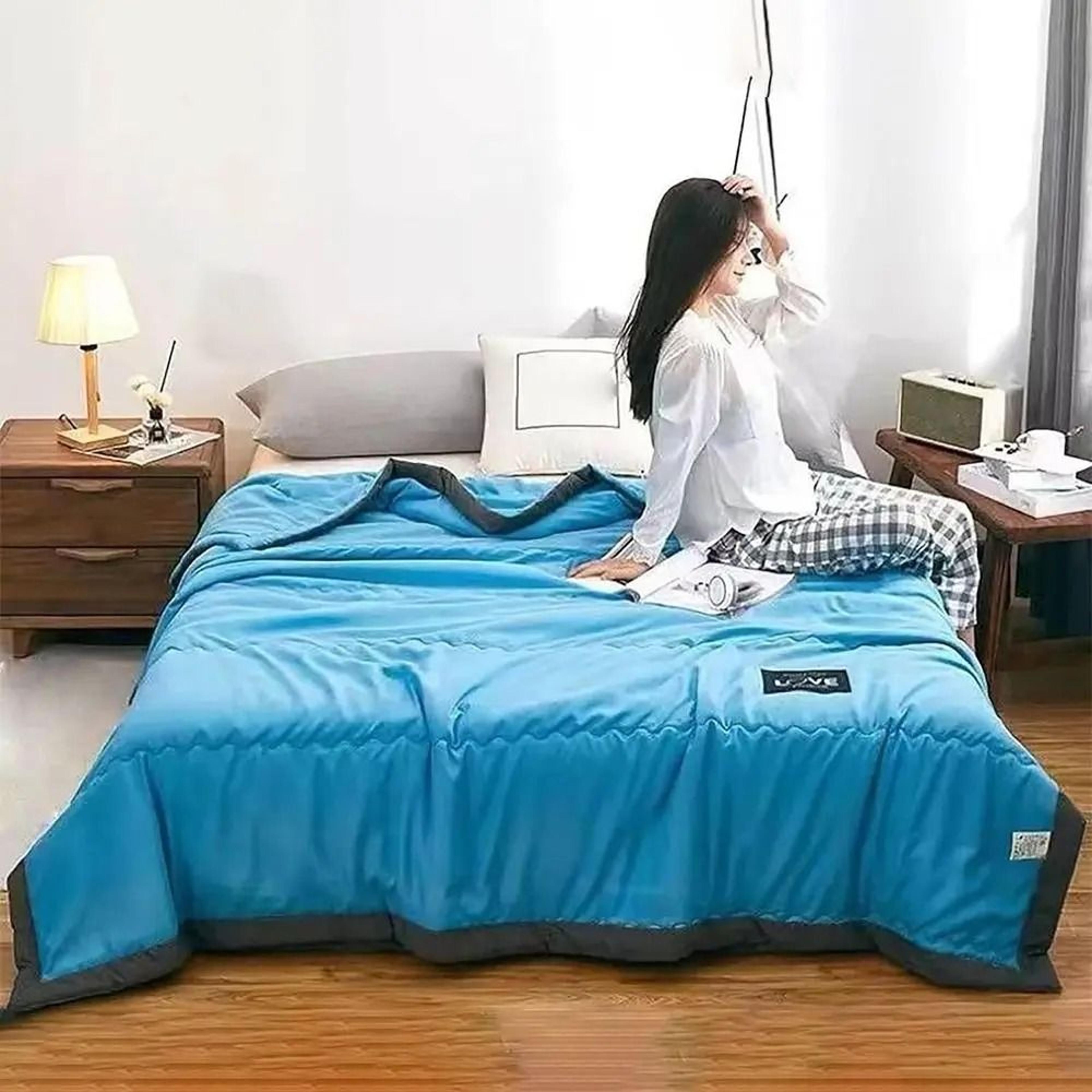 Double Sided Cooling Blanket Breathable Summer Quilt 13