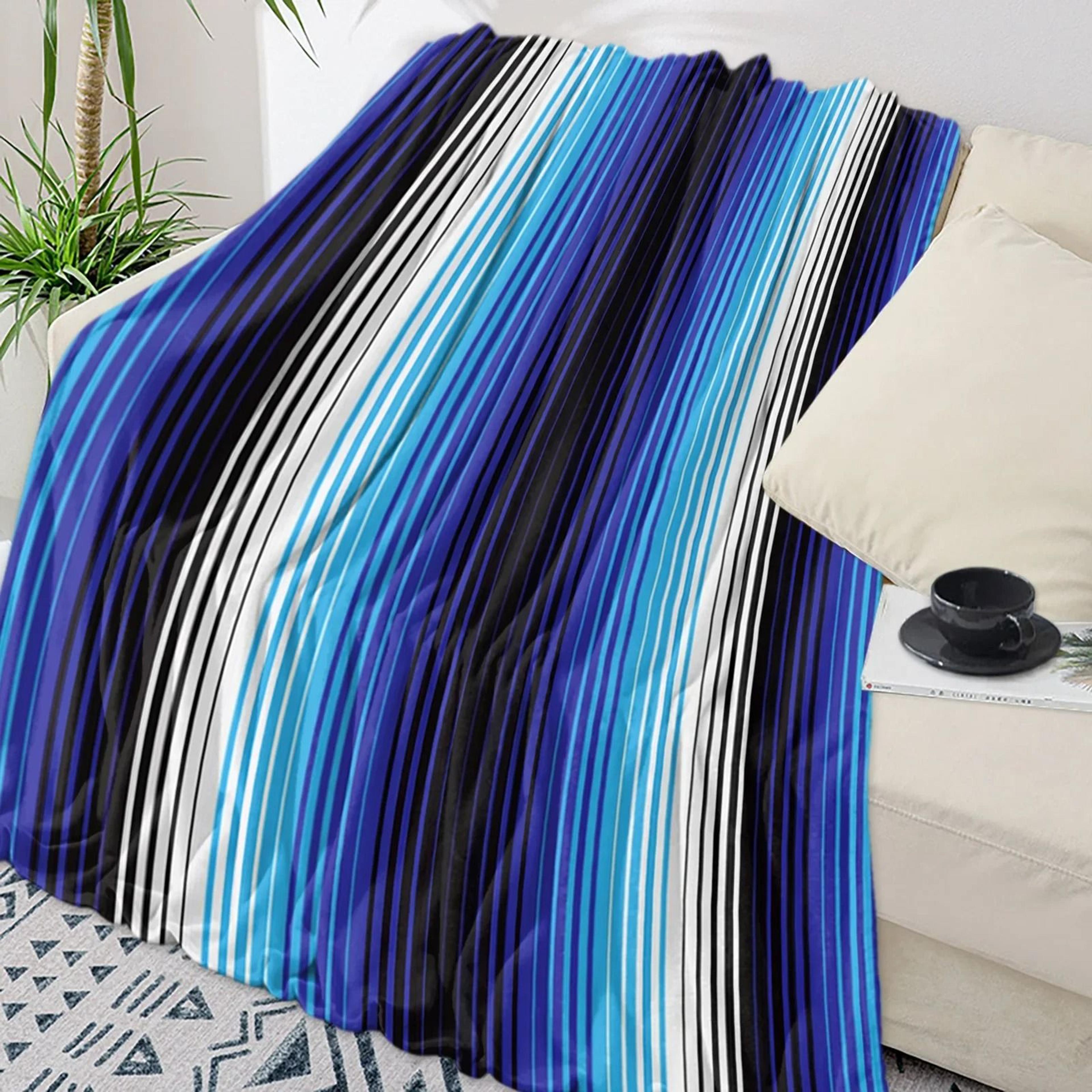 Colorful Mexican Stripe Flannel Throw Blanket Soft Sofa Bed Cover 13
