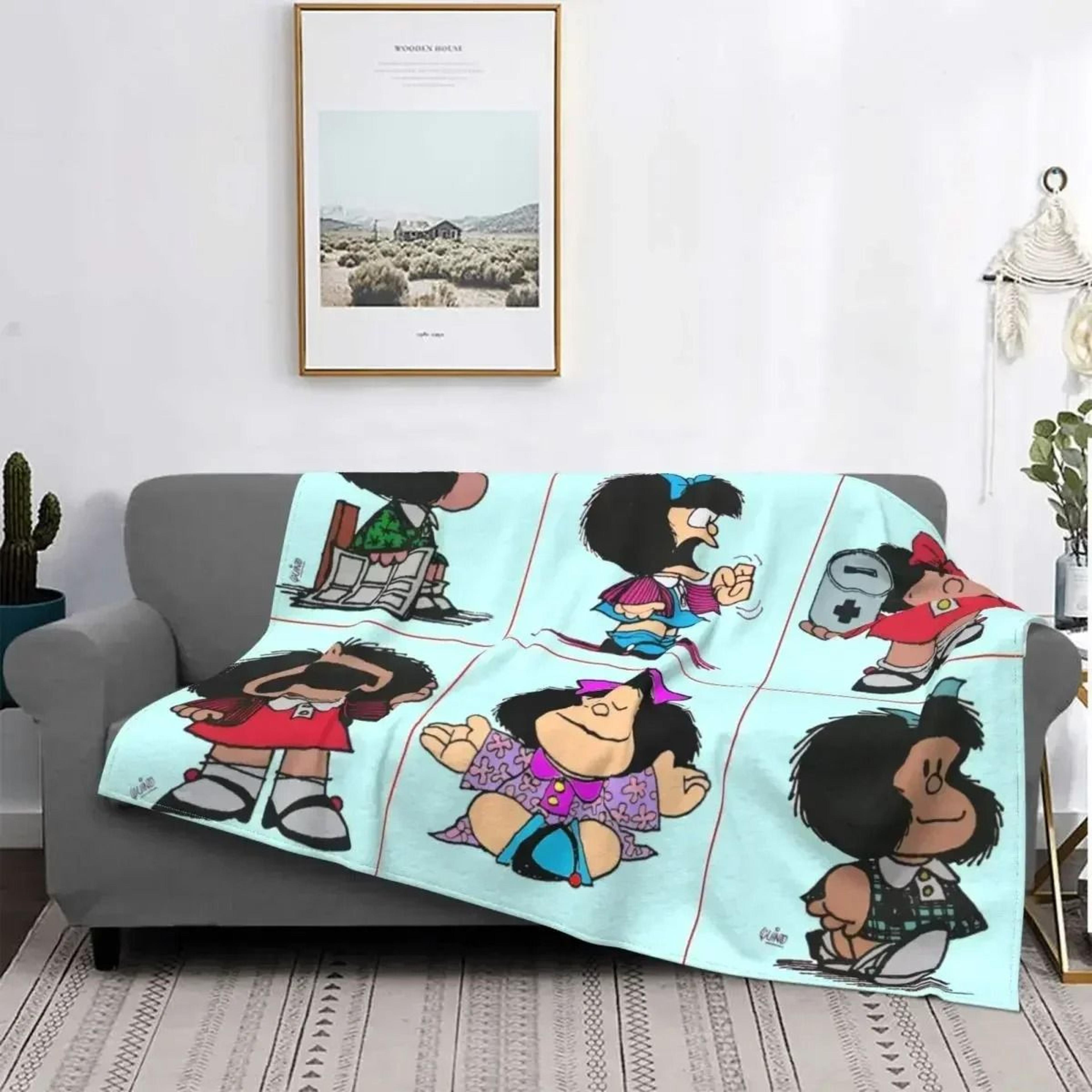 Love Mafalda Soft Flannel Fleece Cartoon Throw Blanket 7