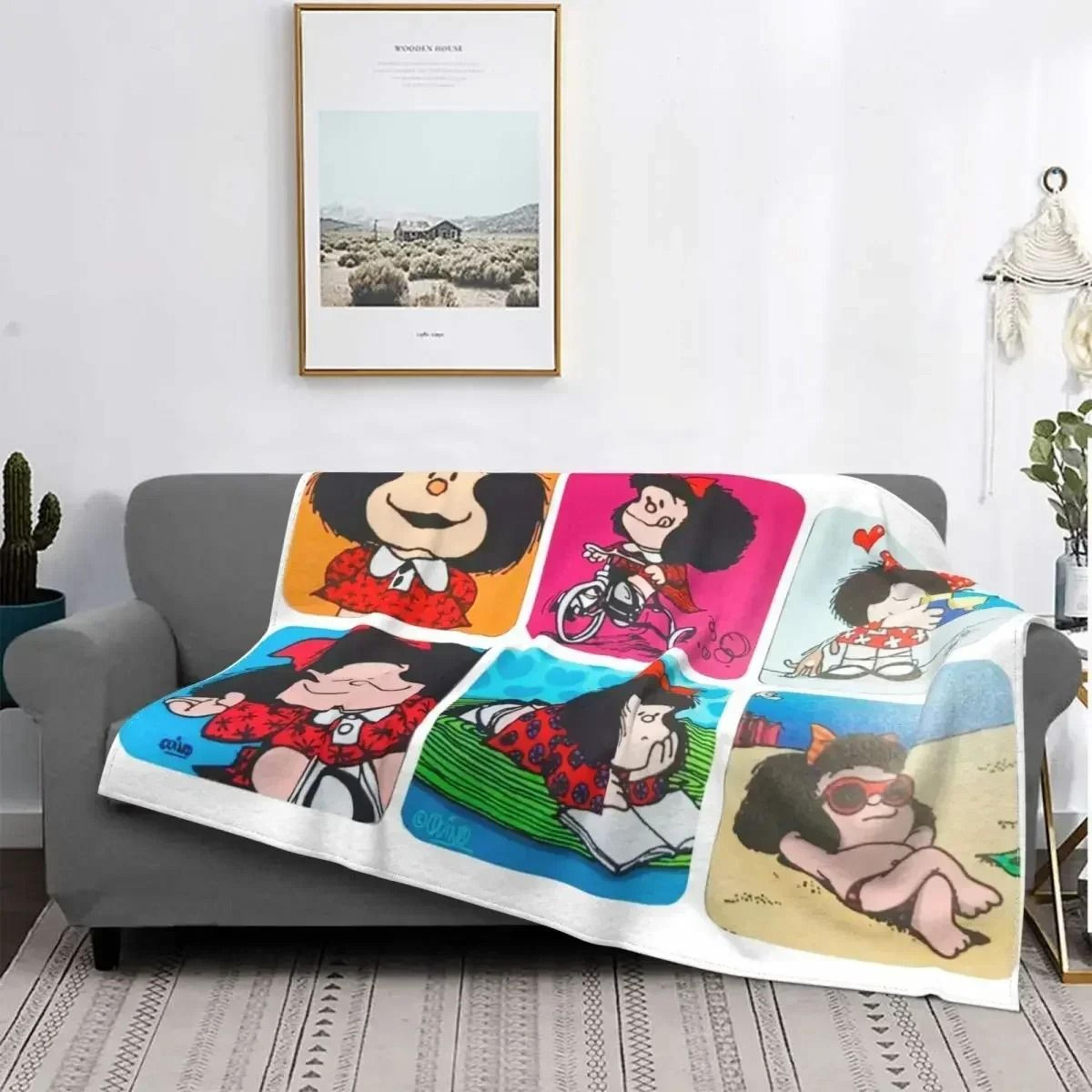 Love Mafalda Soft Flannel Fleece Cartoon Throw Blanket 15
