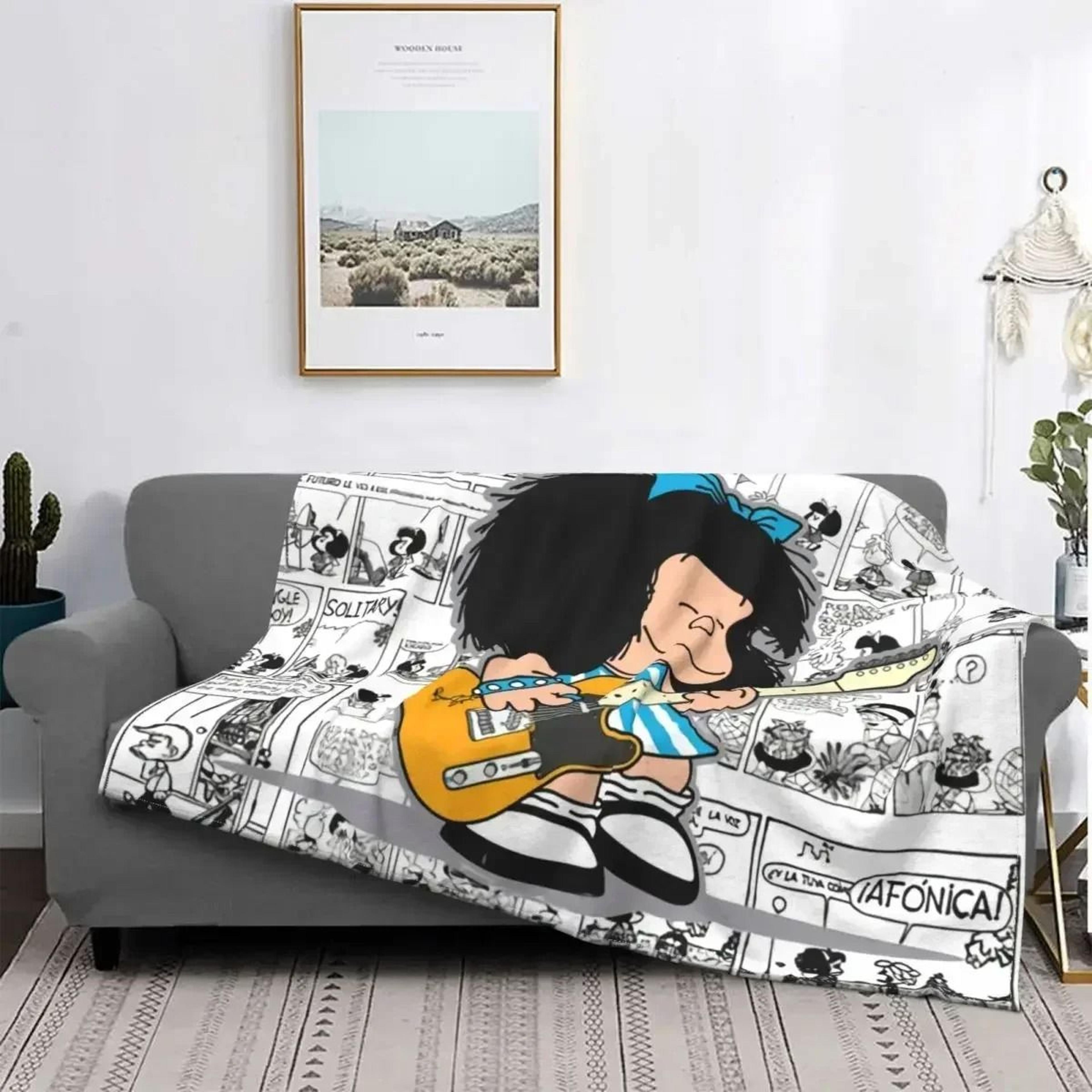 Love Mafalda Soft Flannel Fleece Cartoon Throw Blanket 13