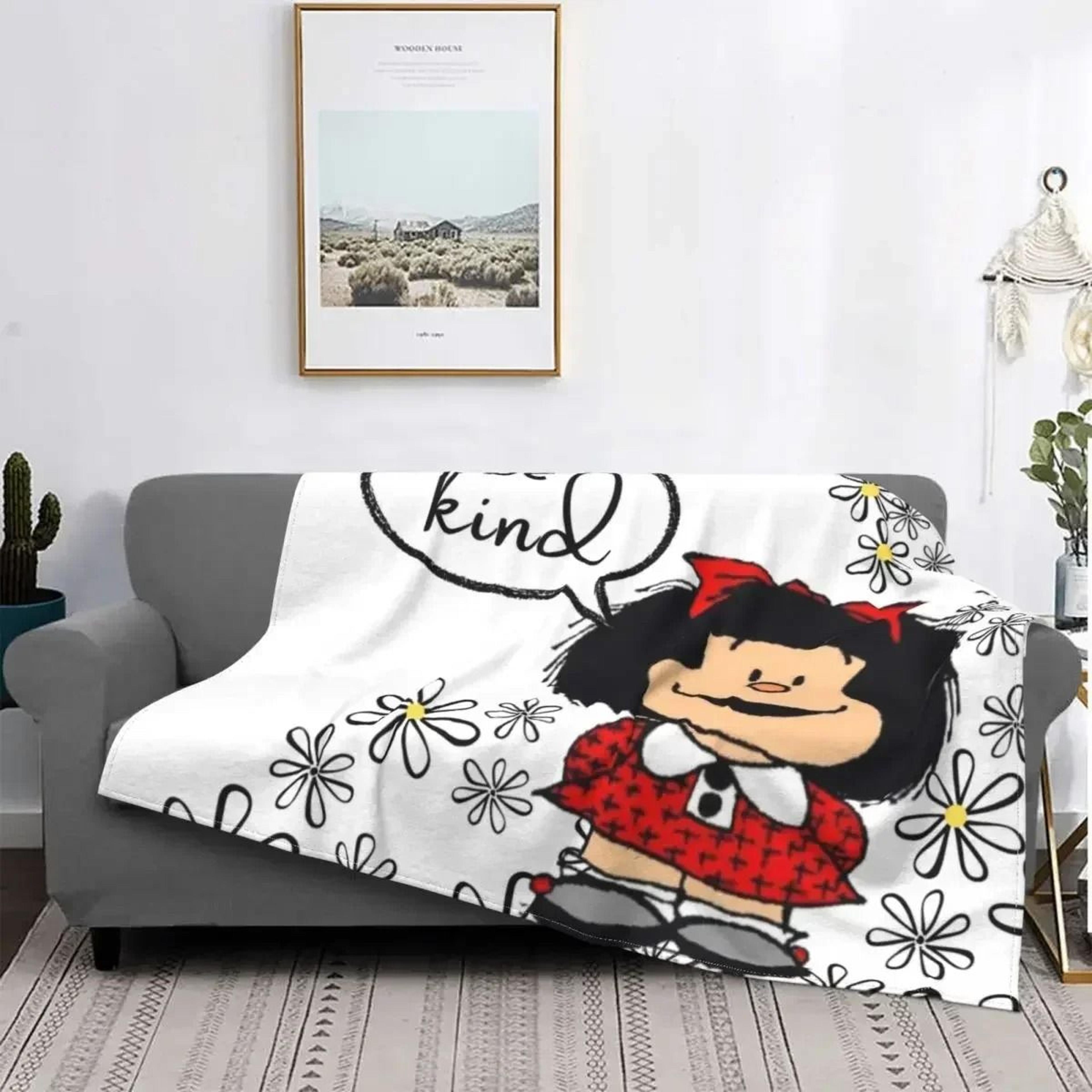 Love Mafalda Soft Flannel Fleece Cartoon Throw Blanket 10