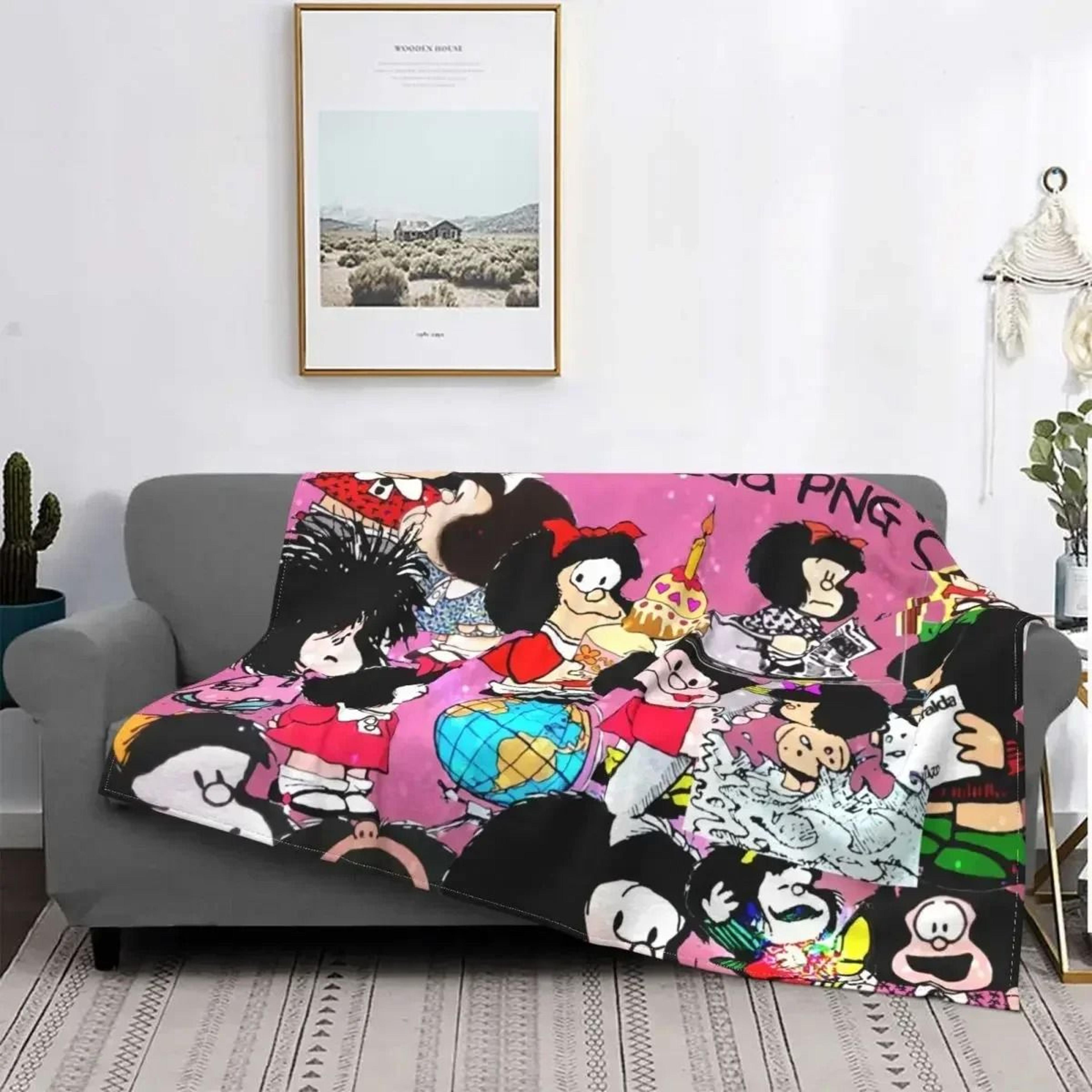 Love Mafalda Soft Flannel Fleece Cartoon Throw Blanket 14