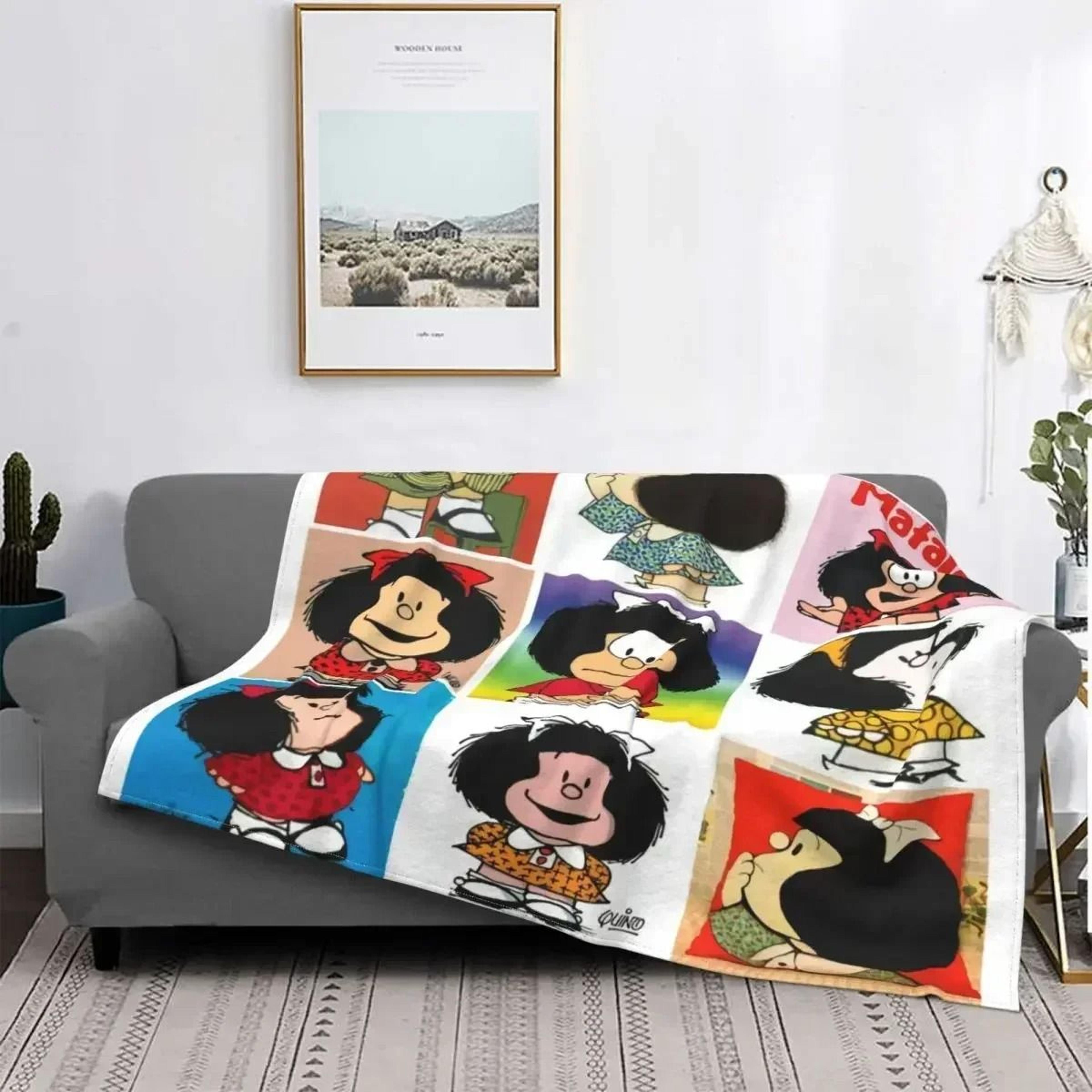 Love Mafalda Soft Flannel Fleece Cartoon Throw Blanket 18