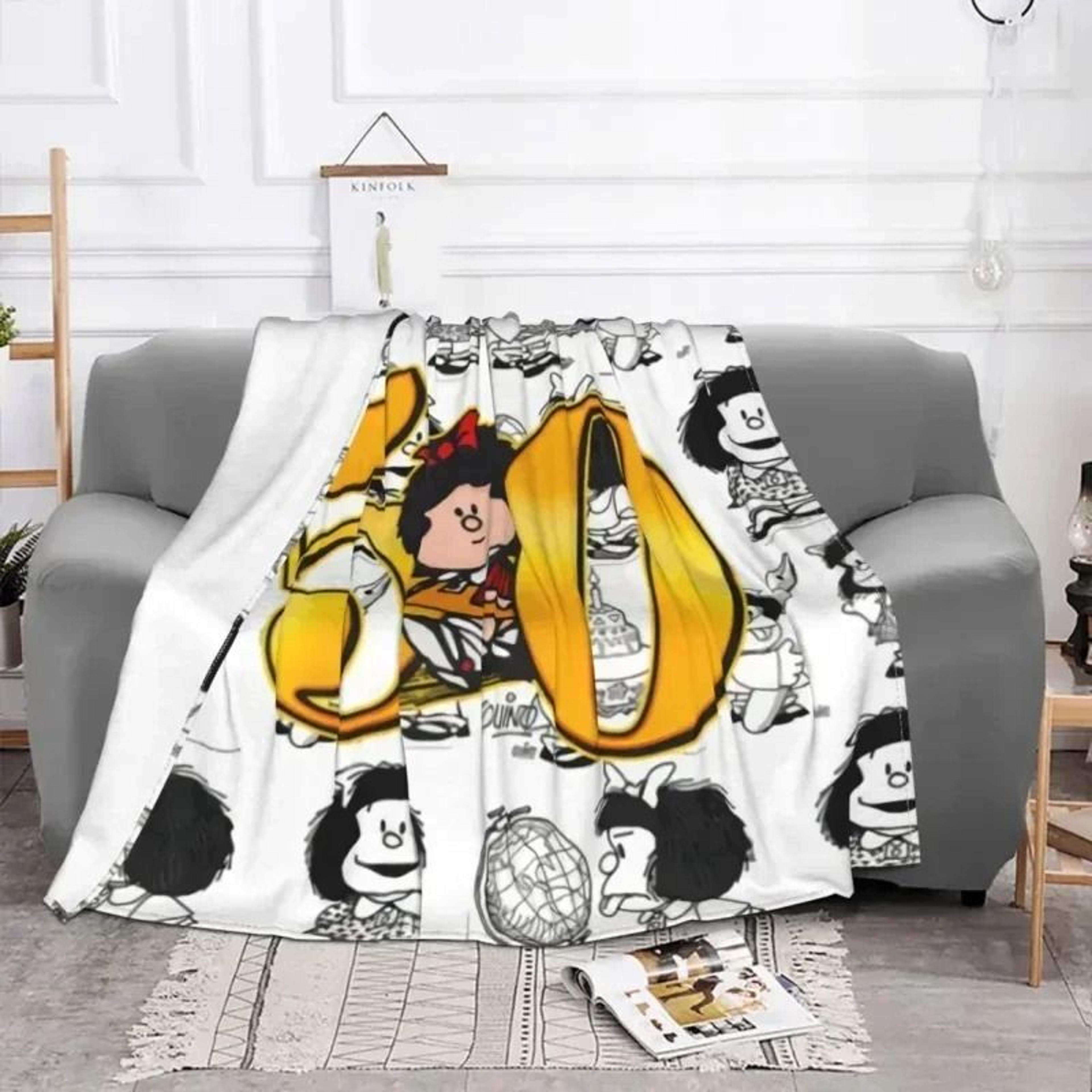 Love Mafalda Soft Flannel Fleece Cartoon Throw Blanket 25