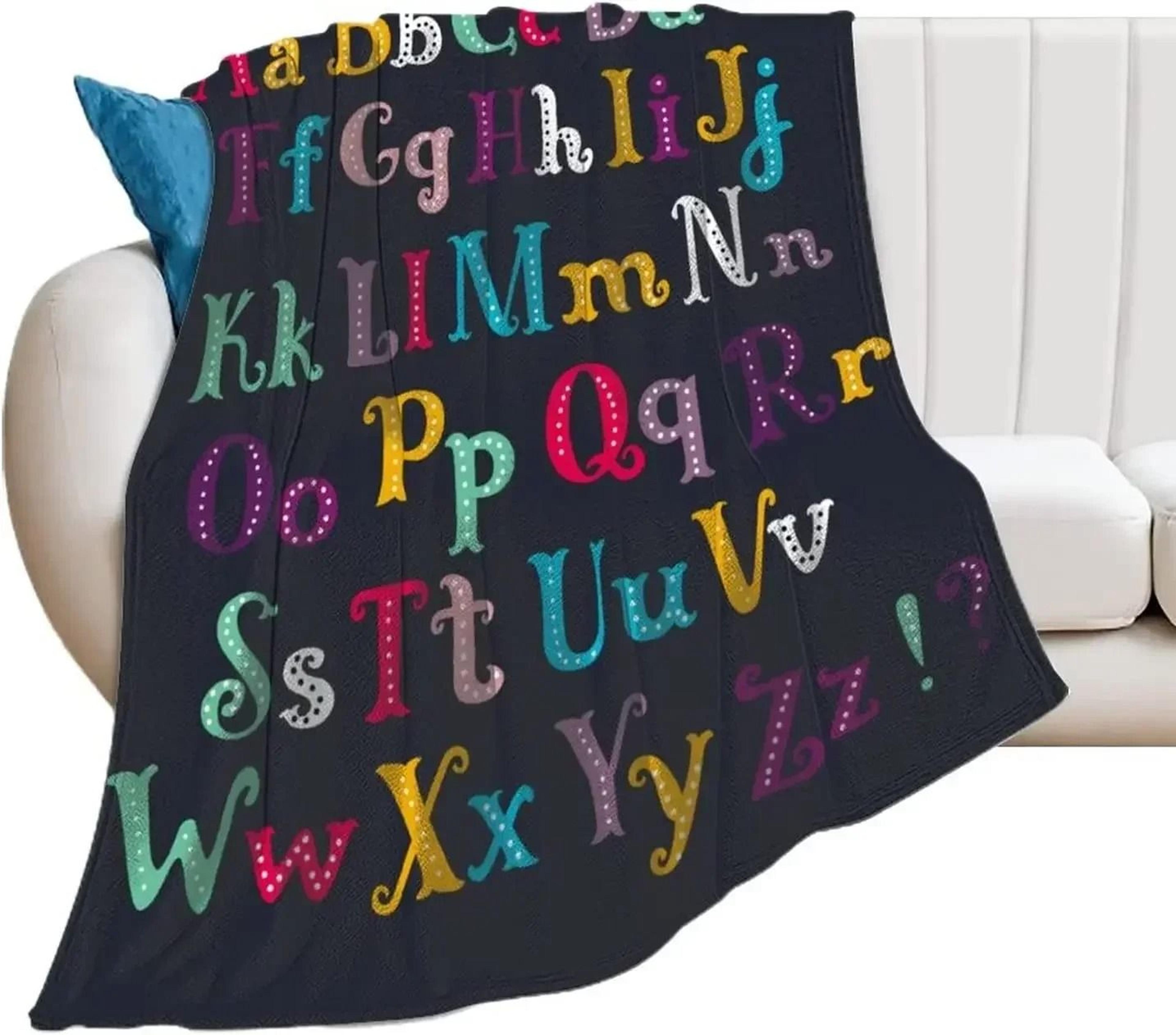 Alphabet Lore Flannel Throw Blanket Soft Lightweight Cartoon Sofa Blanket 8