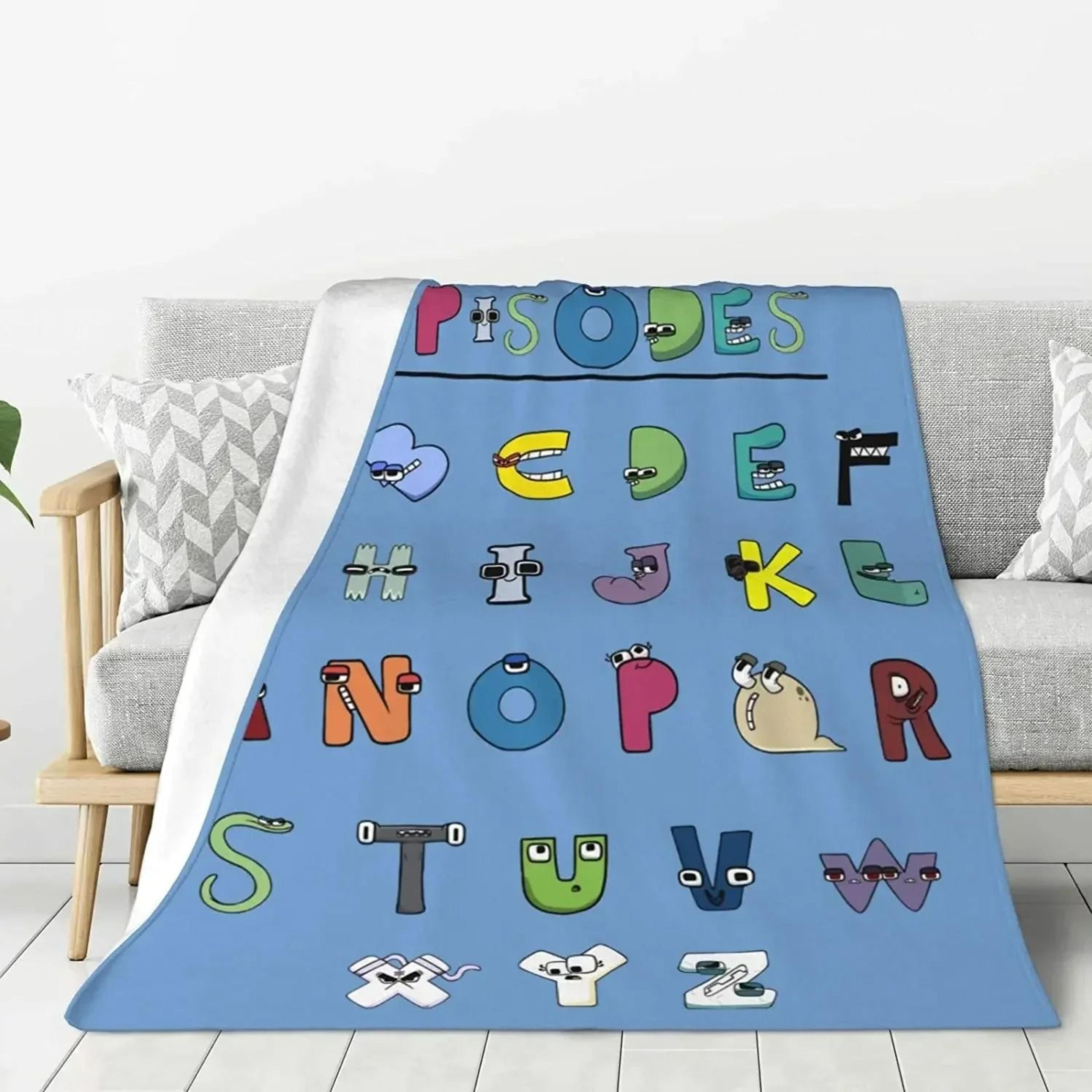 Alphabet Lore Flannel Throw Blanket Soft Lightweight Cartoon Sofa Blanket 16