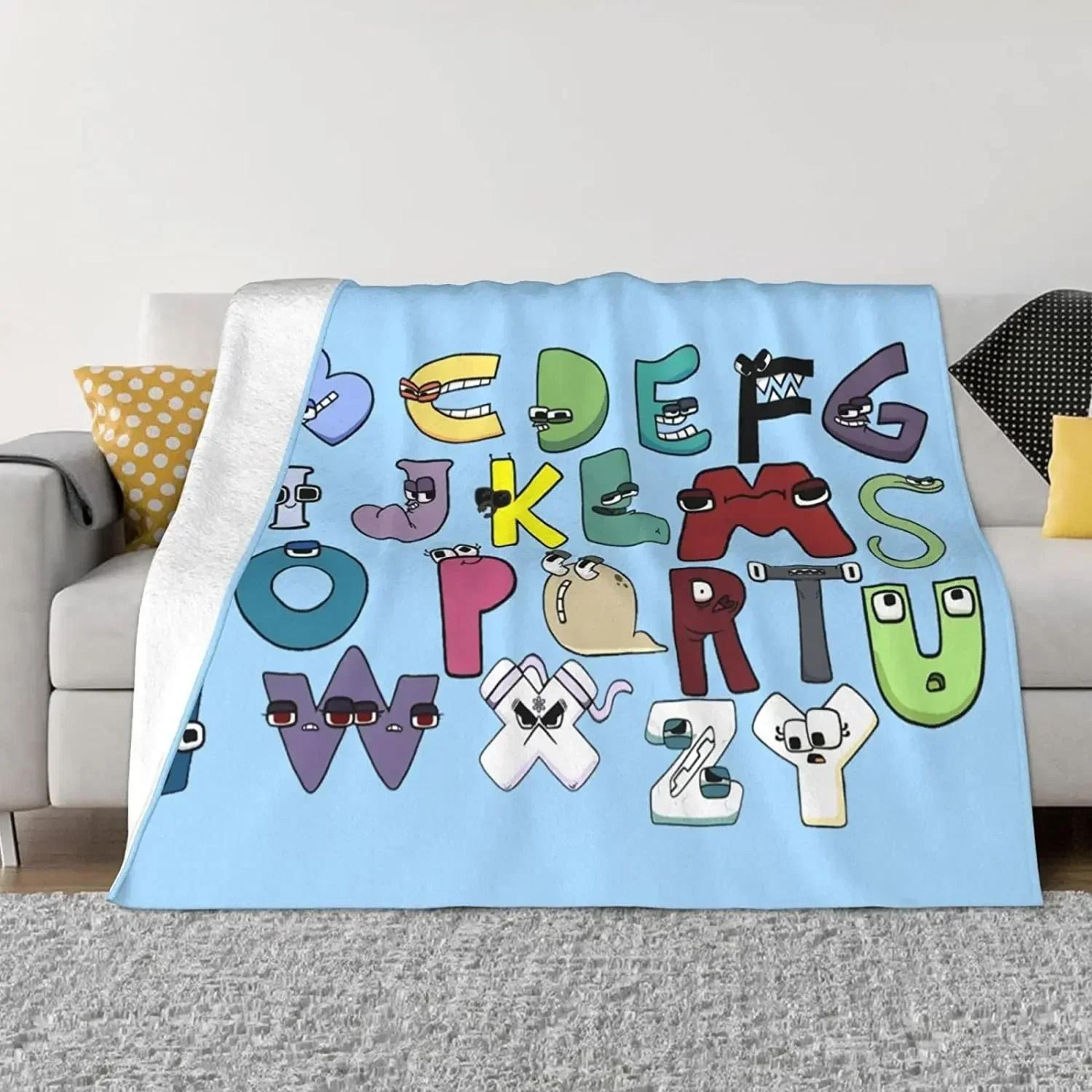 Alphabet Lore Flannel Throw Blanket Soft Lightweight Cartoon Sofa Blanket 18