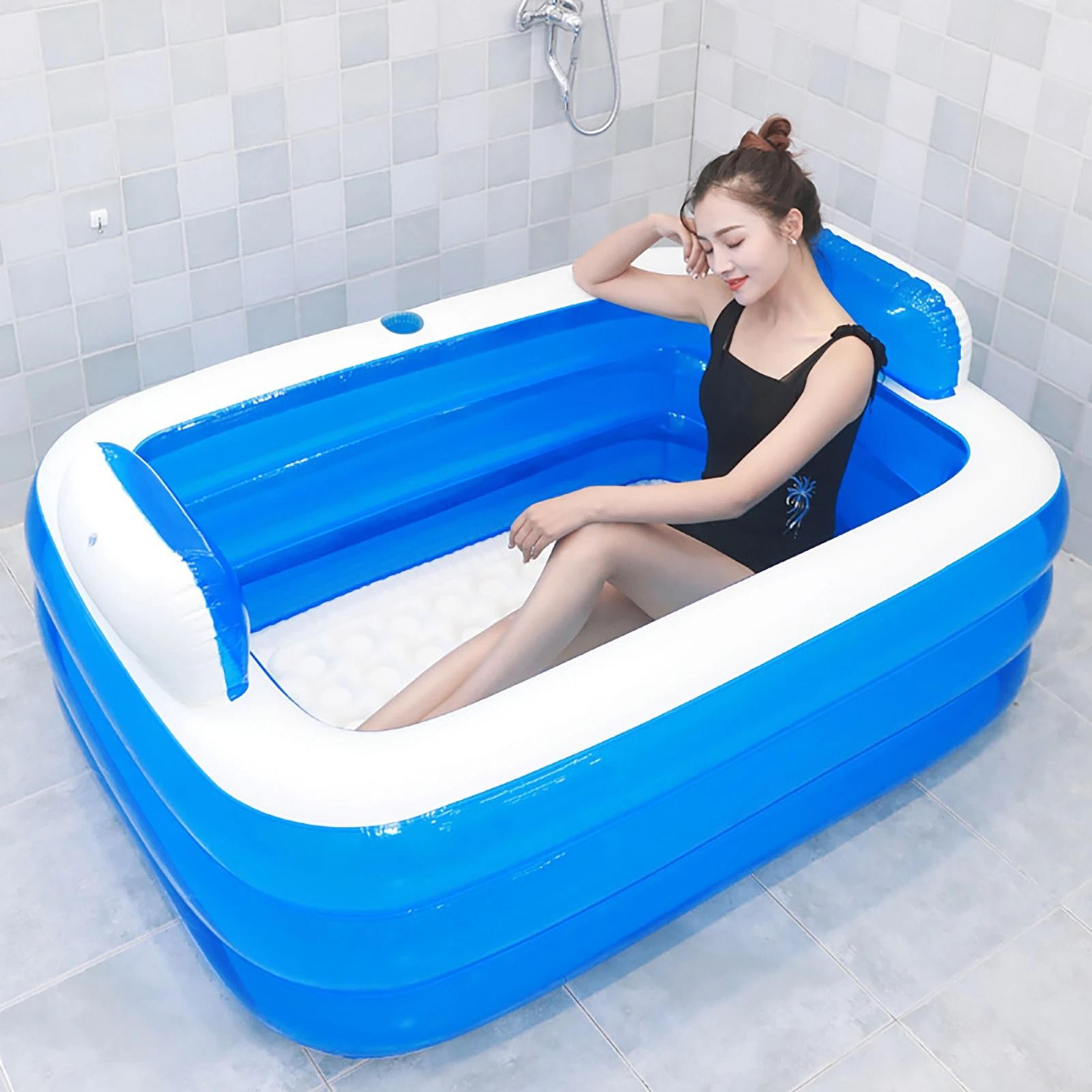 portable 3-layer foldable bathtub for home and travel