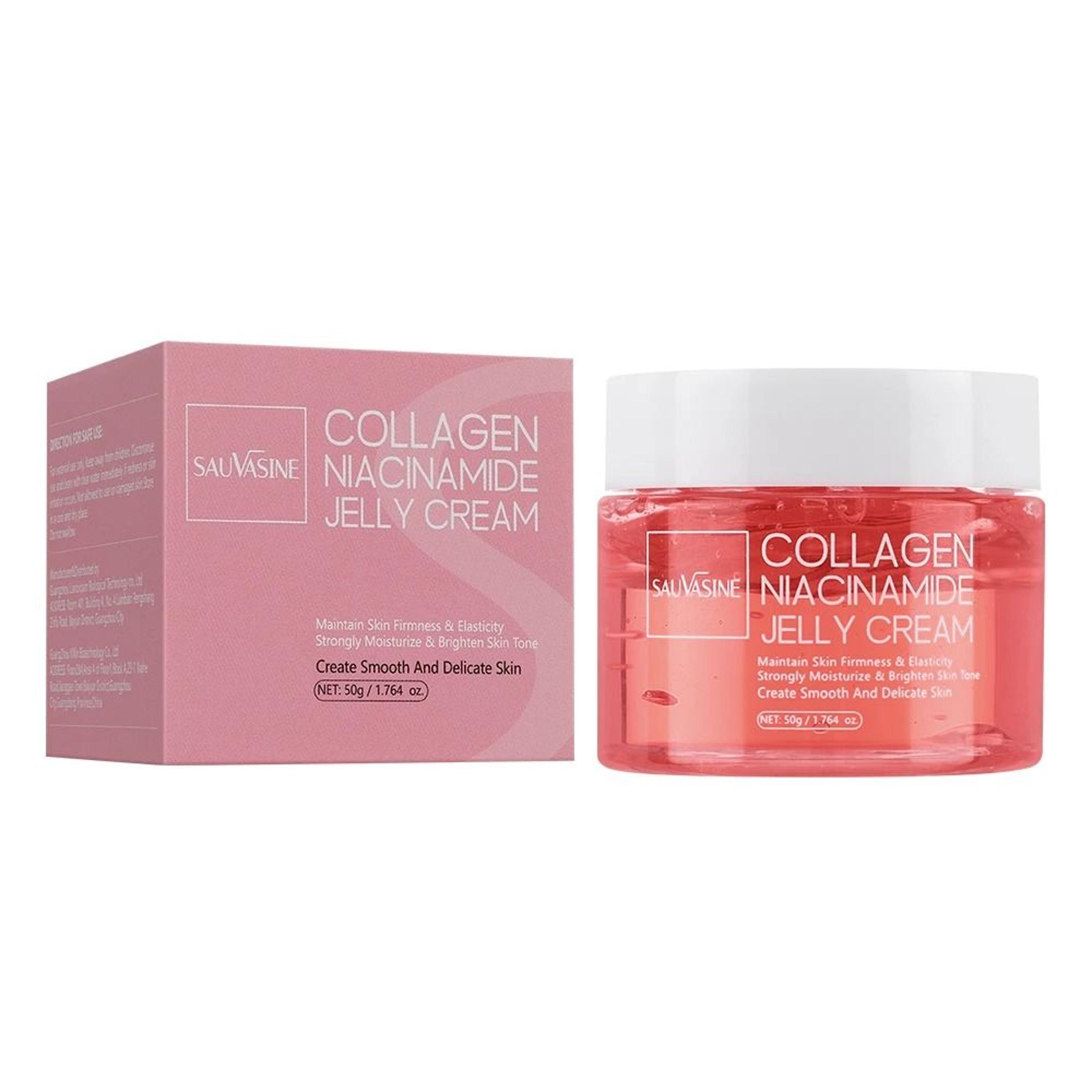 collagen jelly cream with niacinamide for hydrated glowing skin